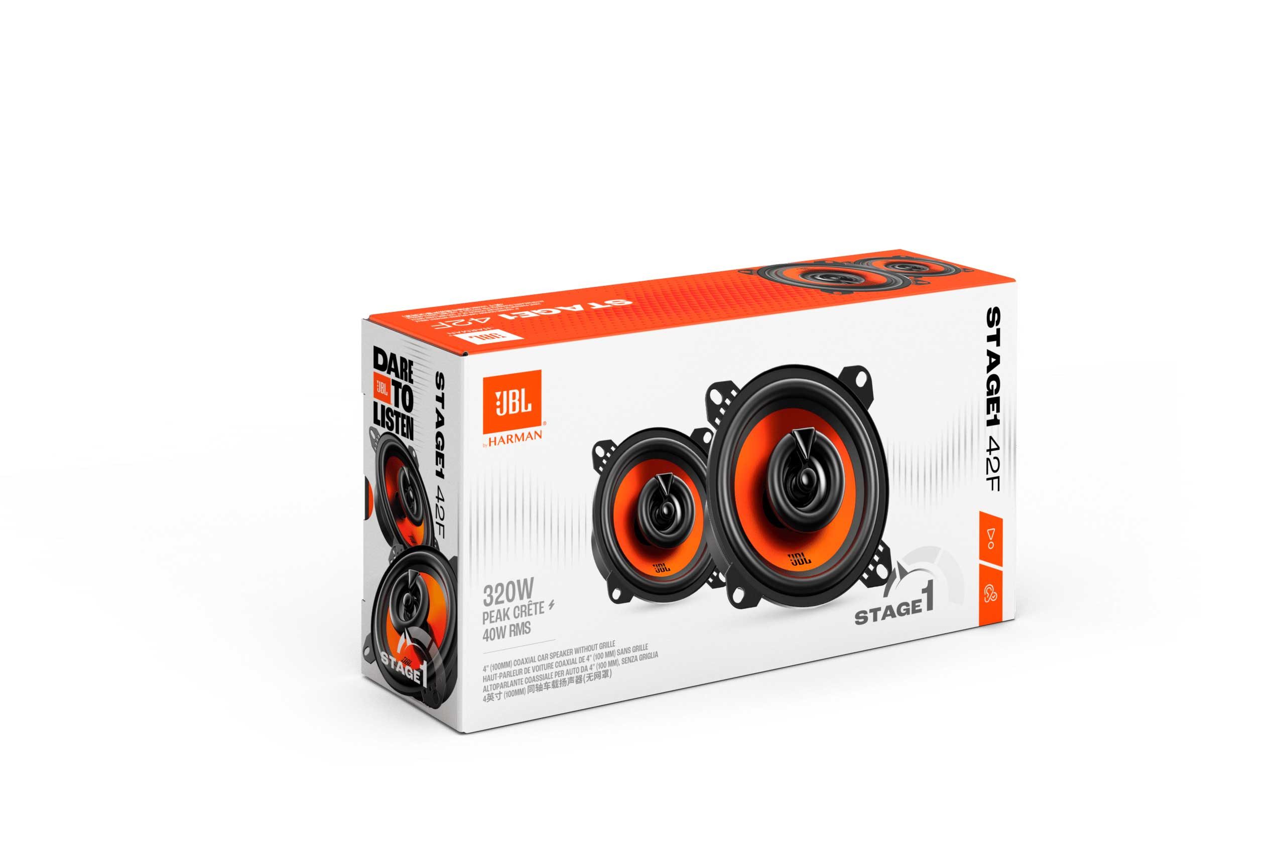 JBL Stage1 42F 10cm (4 Zoll) 2-Wege Koaxial-Autolautsprecher - 320 Watt Auto-Lautsprecher (40 W) – Bild 4 von 4