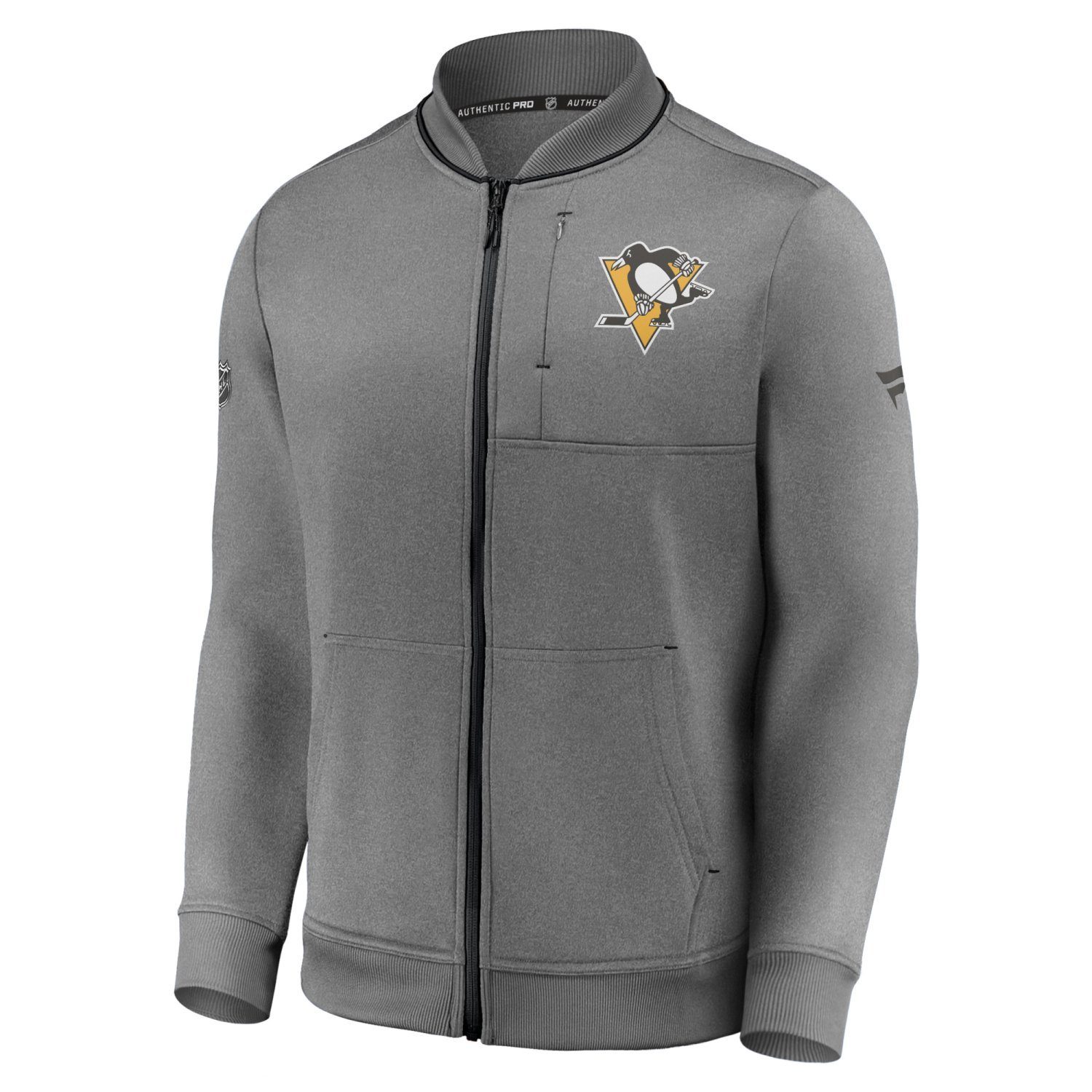Full Penguins Locker Track NHL Pro Fanatics Pittsburgh Windbreaker Room Authentic Jacket