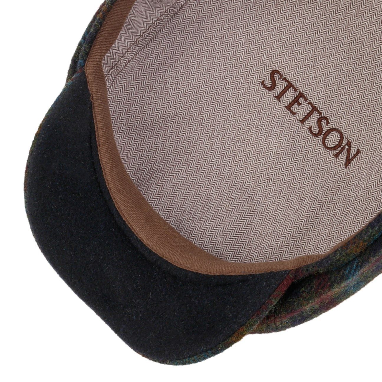 Stetson Flat Cap (1-St) Schirmmütze mit Schirm, Made in the EU