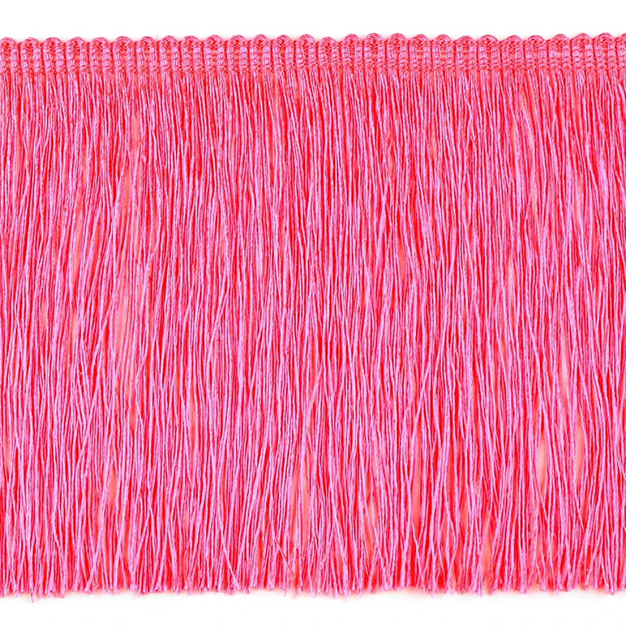 maDDma Webband Fransenborte extrabreit ab 1m Meterware 155mm Quastenborte Zierborte, pink