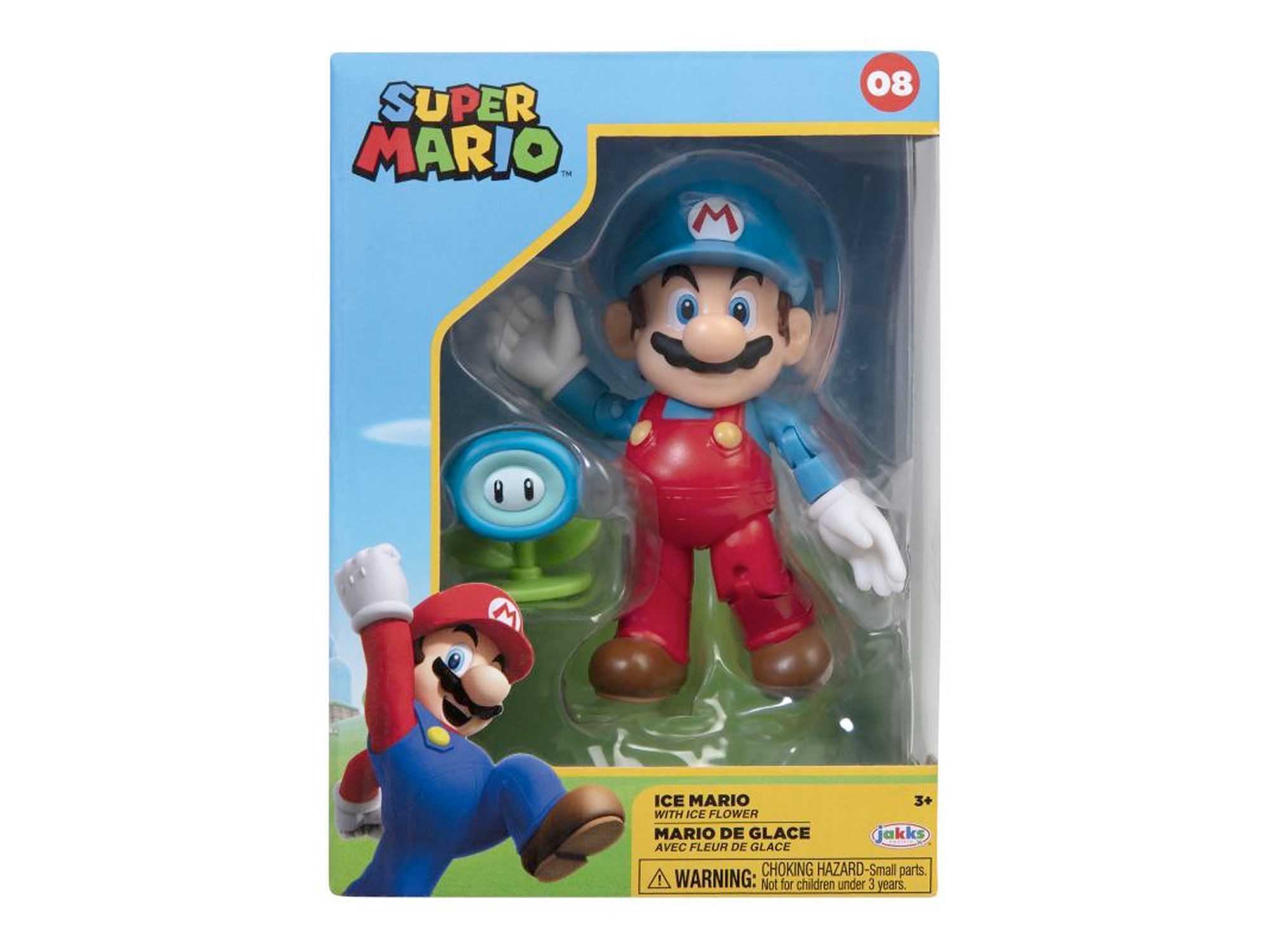 Nintendo Actionfigur Nintendo Super Mario Figur Ice Mario in Sammlerbox, 10 cm, (2-tlg)