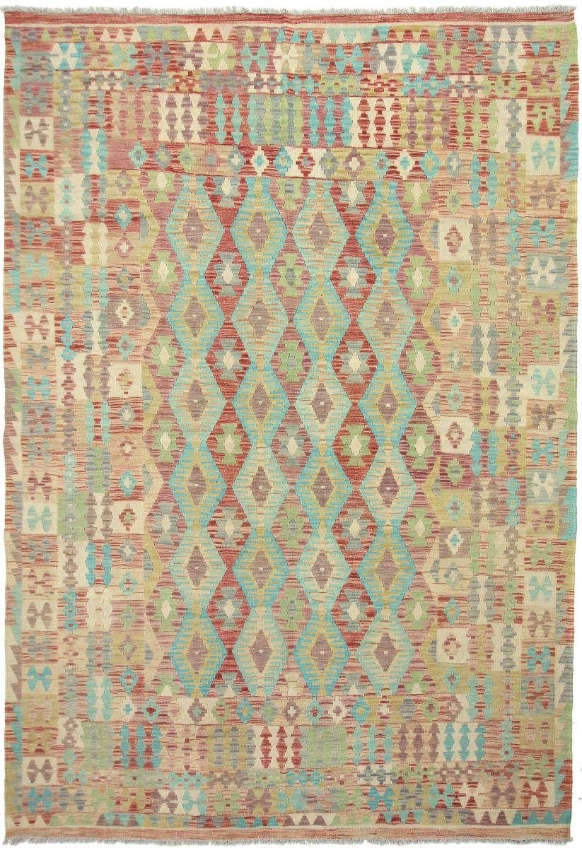 Orientteppich Kelim Afghan Heritage 203x290 Handgewebter Moderner Orientteppich, Nain Trading, rechteckig, Höhe: 3 mm