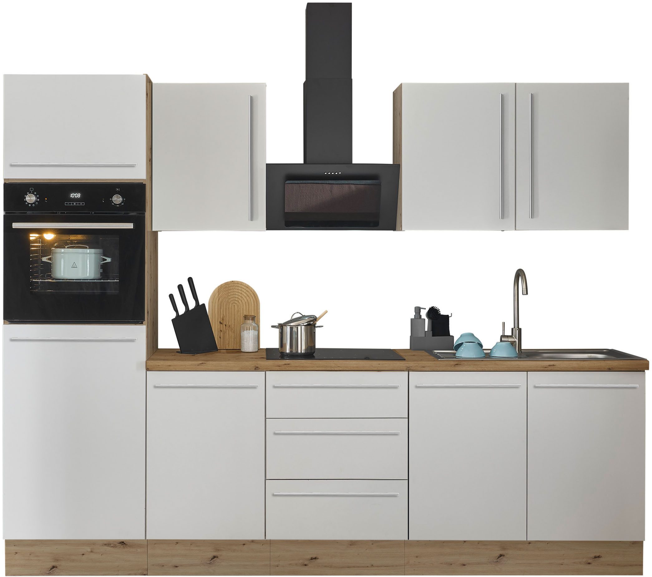 KOCHSTATION Küchenzeile Florida, Breite 270 cm, günstig online kaufen