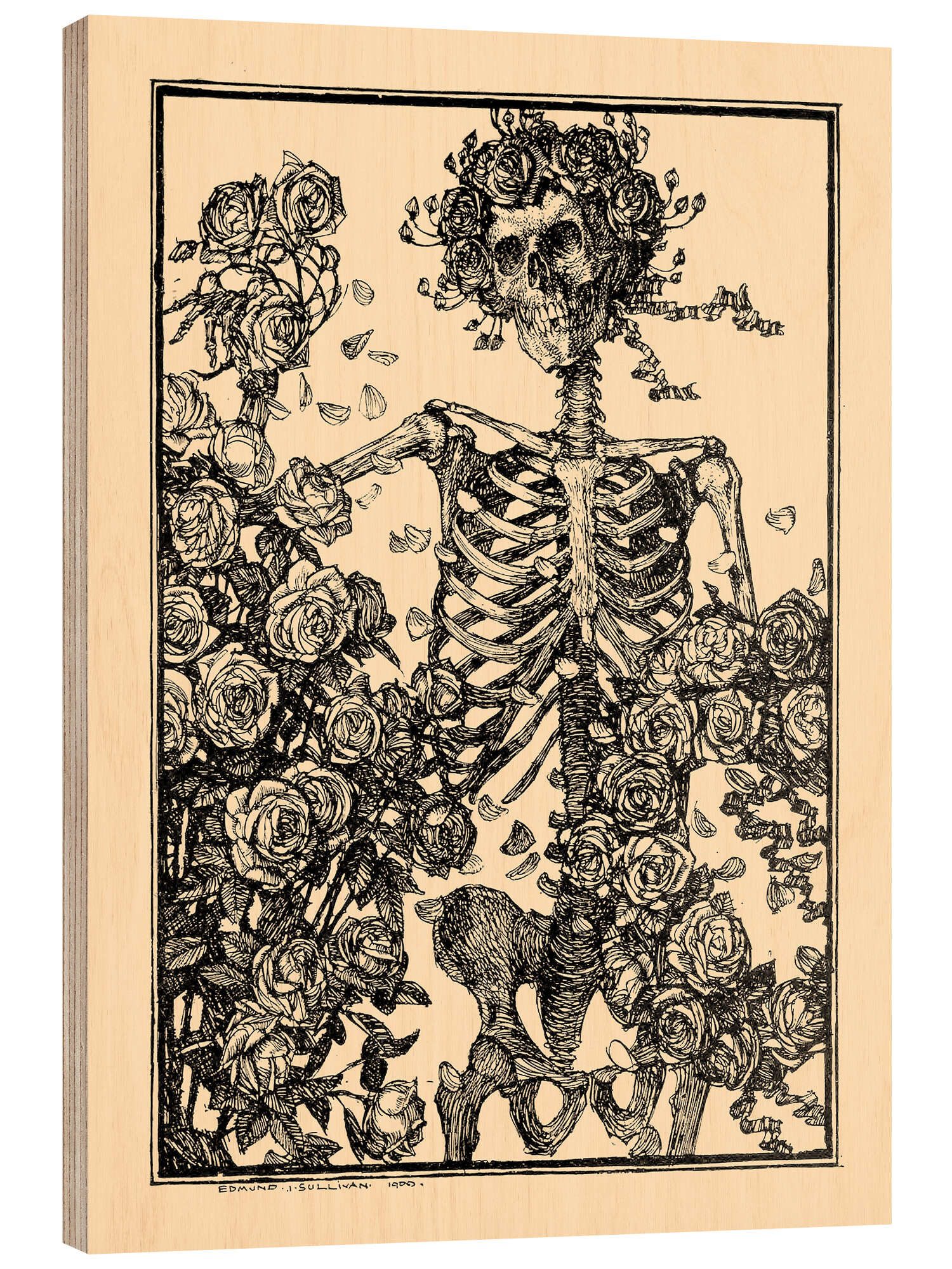 Posterlounge Wandbild Die Blume, die einst blühte ..., Edmund Joseph Sullivan, erhältlich als Poster, Leinwandbild, Wandsticker oder Acrylglasbild