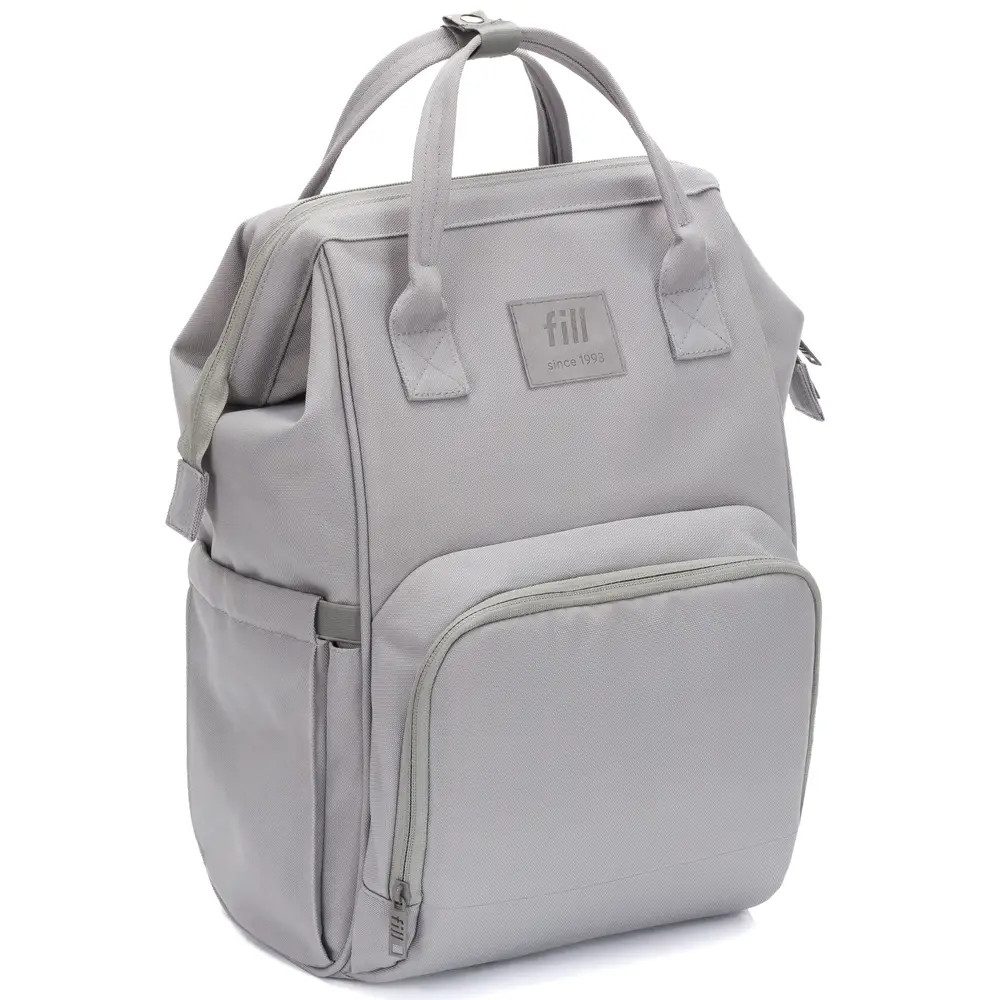 Fillikid Wickeltasche Wickelrucksack Barcelona stone grey