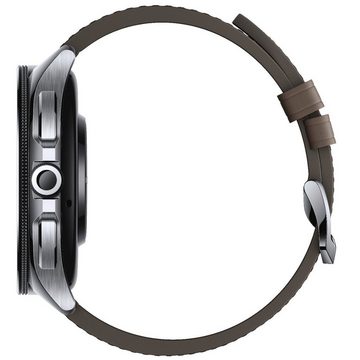 Xiaomi Watch 2 Pro - 4G LTE mit Leder Armband Smartwatch (3,63 cm/1,43 Zoll), mit Edelstahlgehäuse und LTE-Konnektivität, 3,63 cm (1,43 Zoll) Always-on-AMOLED-Display