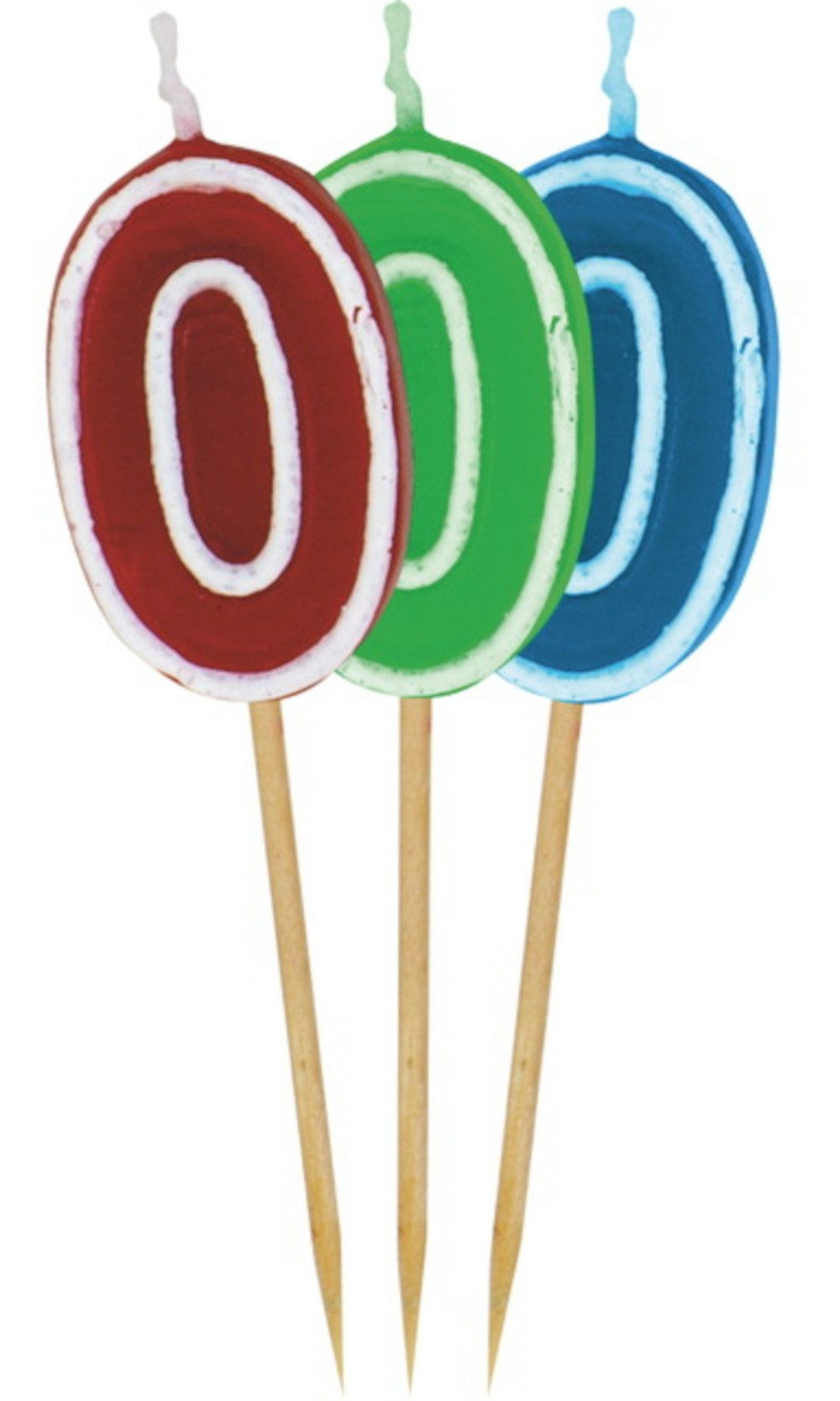 Geburtstagskerze Geburtstagskerze 0 Geburtstag Deko Zahlenkerze grün