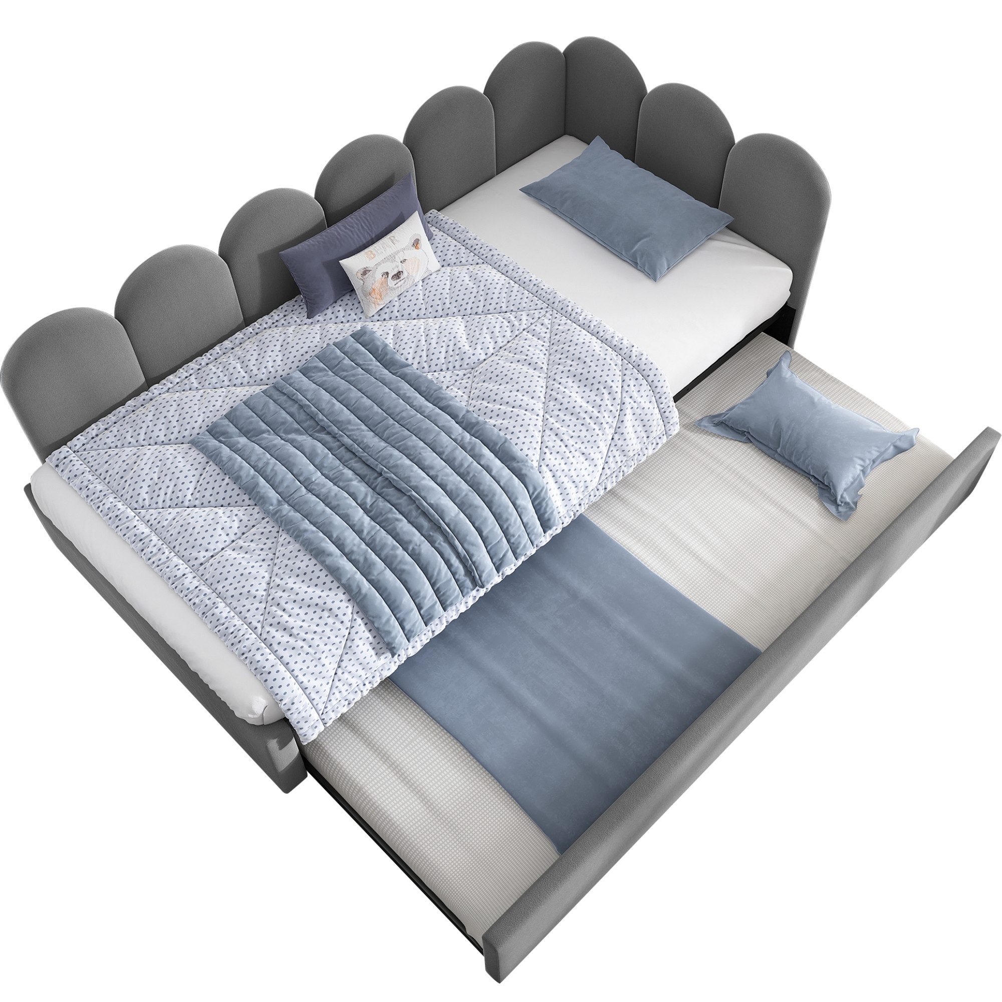 Odikalo Stauraumbett Kinderbett Polsterbett Tagesbett Schlafsofa Samt 90x19 günstig online kaufen