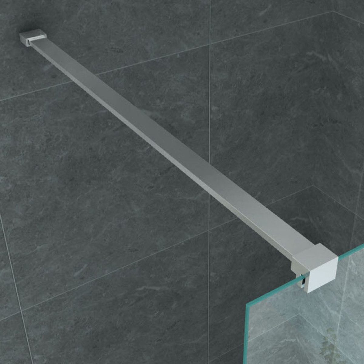 Aloni Walk-in-Dusche Duschwand mit 8mm Milchglas, Sicherheitsglas mit Nano-Beschichtung, Sicherheitsglas, begehbare Duschabtrennung Glas, Links & rechts montierbar – 80x200 cm