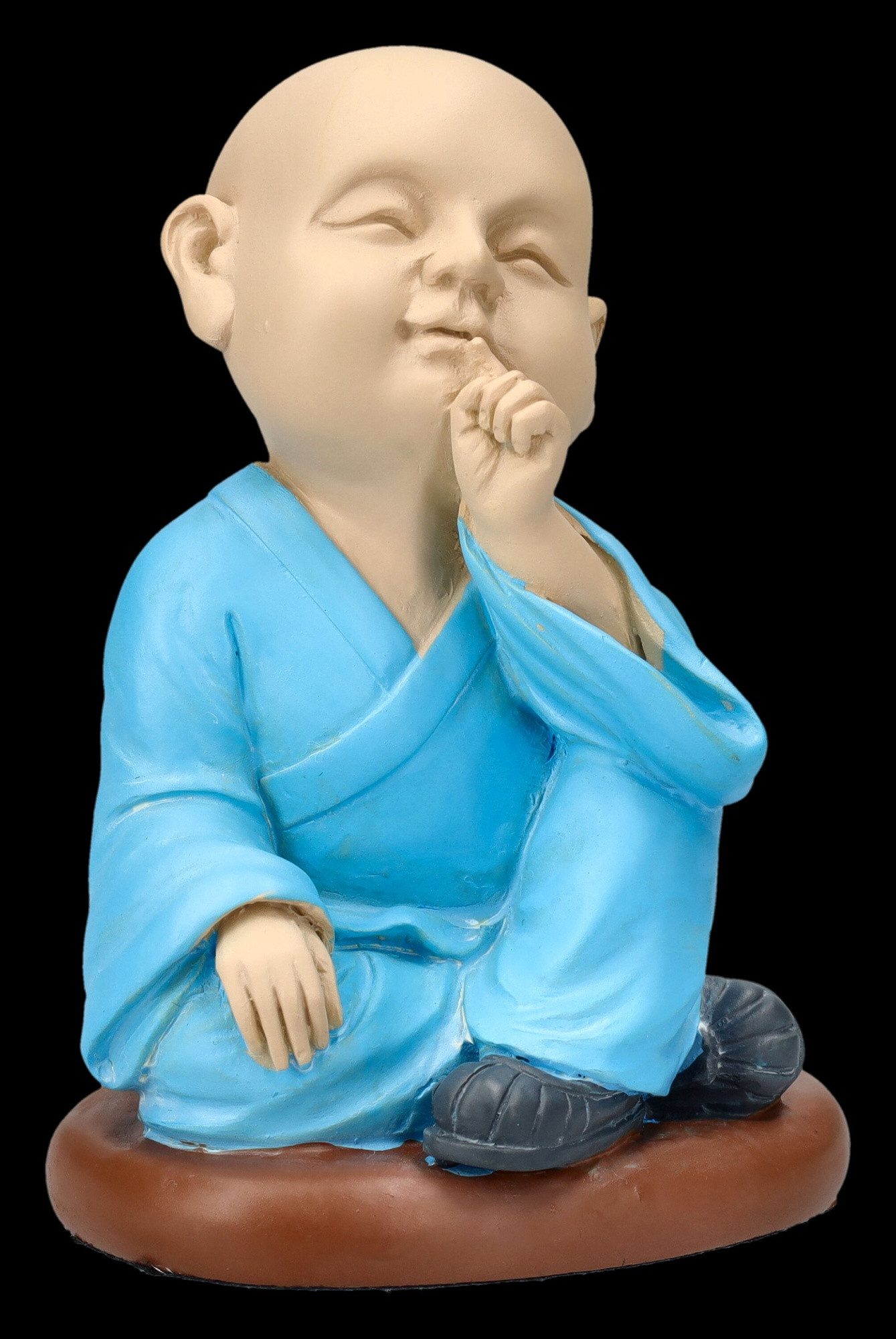 Figuren Shop GmbH Dekofigur Buddha Mönch Figur - Nichts Böses Sagen - Mythologie Deko Buddhismus