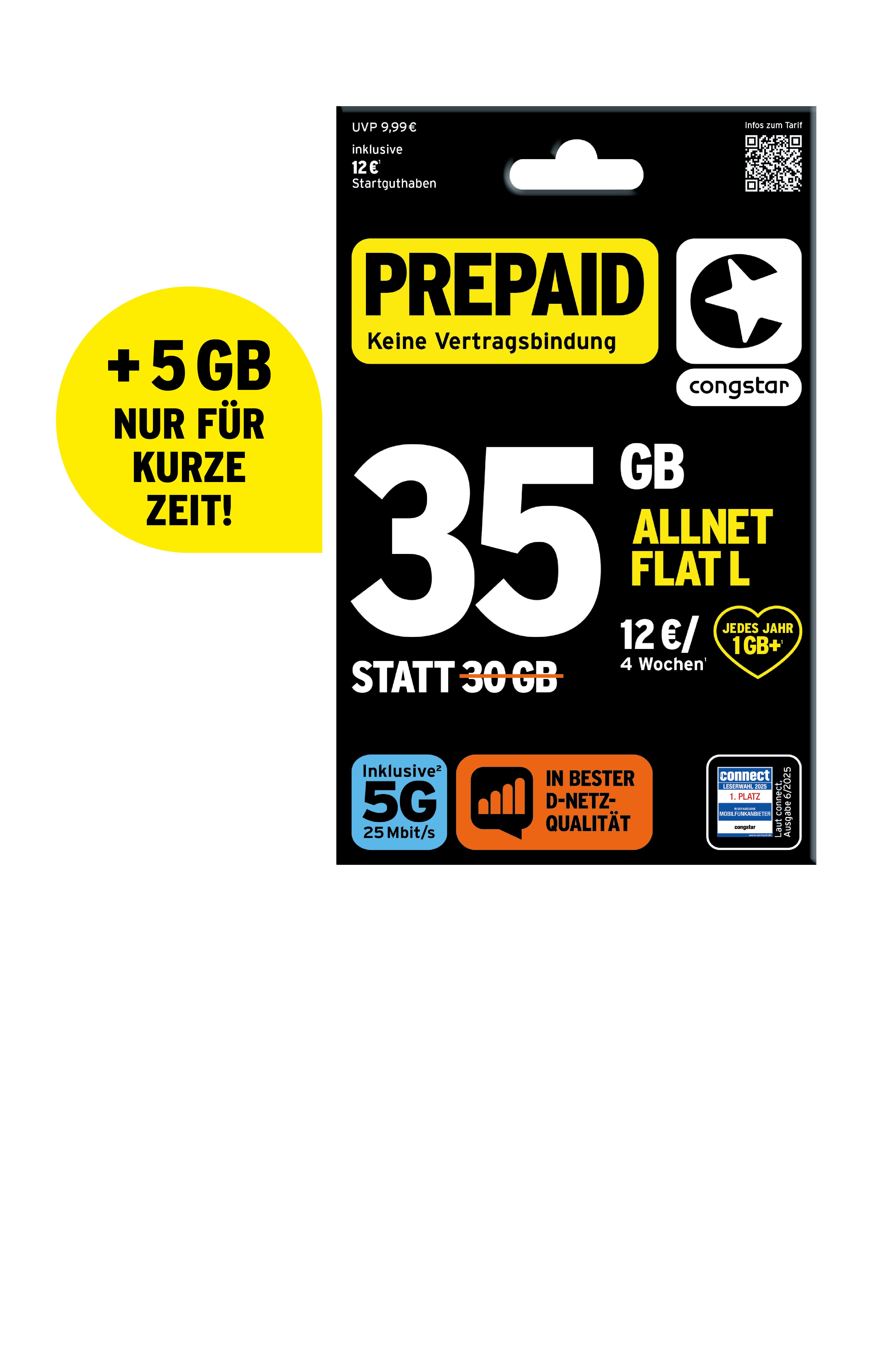 Congstar Prepaid Allnet L Prepaidkarte