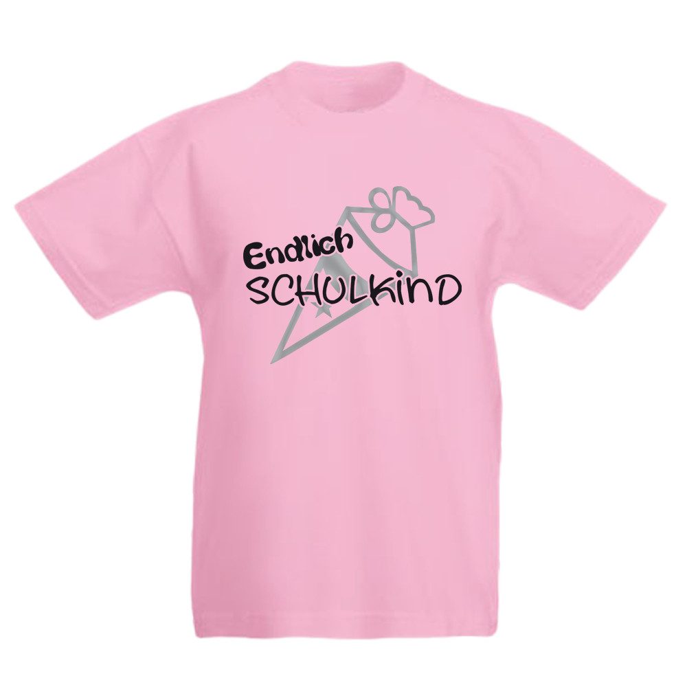 G-graphics T-Shirt Endlich Schulkind – Schultüte Kinder T-Shirt mit Motiv zur Einschulung