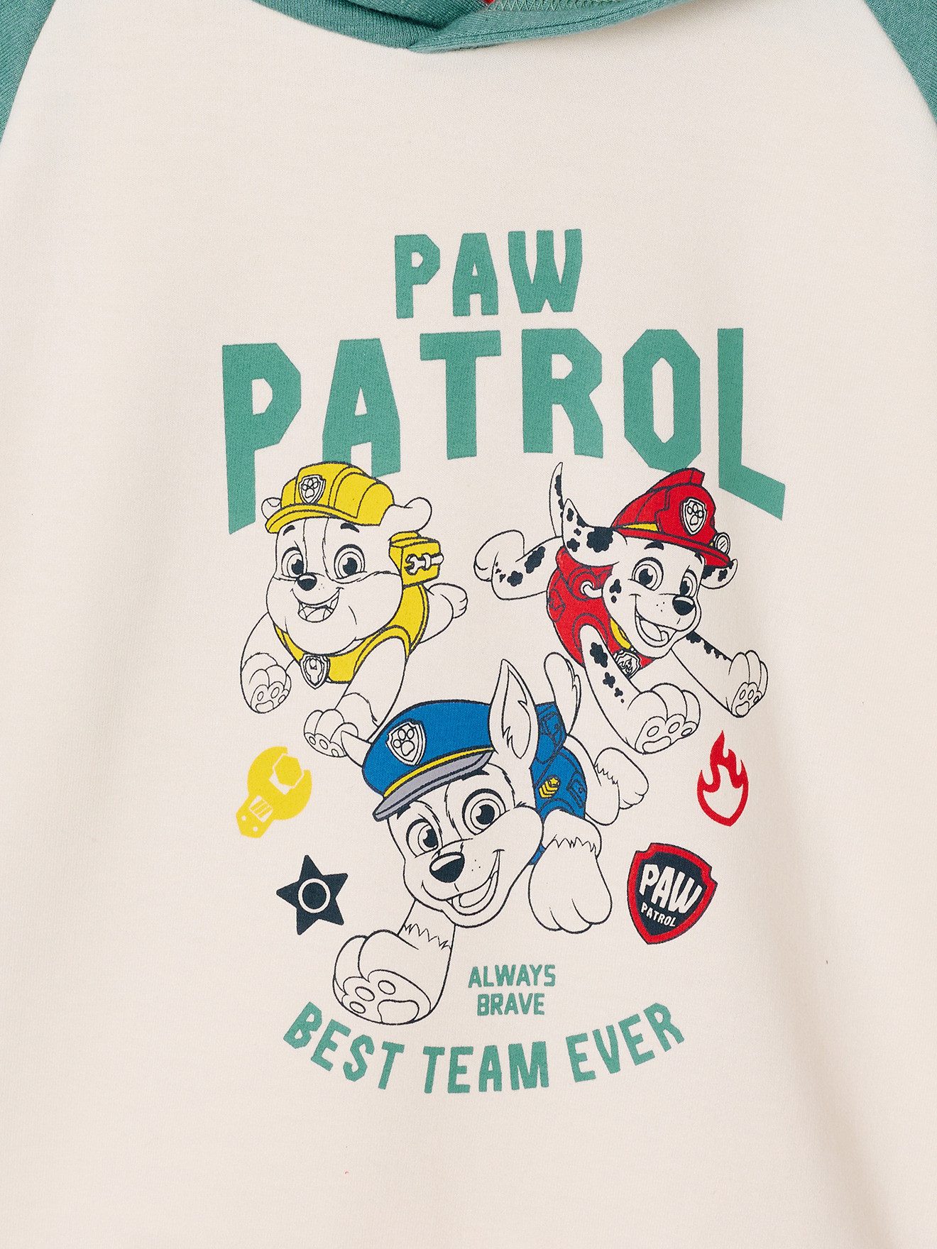 vertbaudet Fleecepullover Kapuzensweatshirt Jungen PAW PATROL