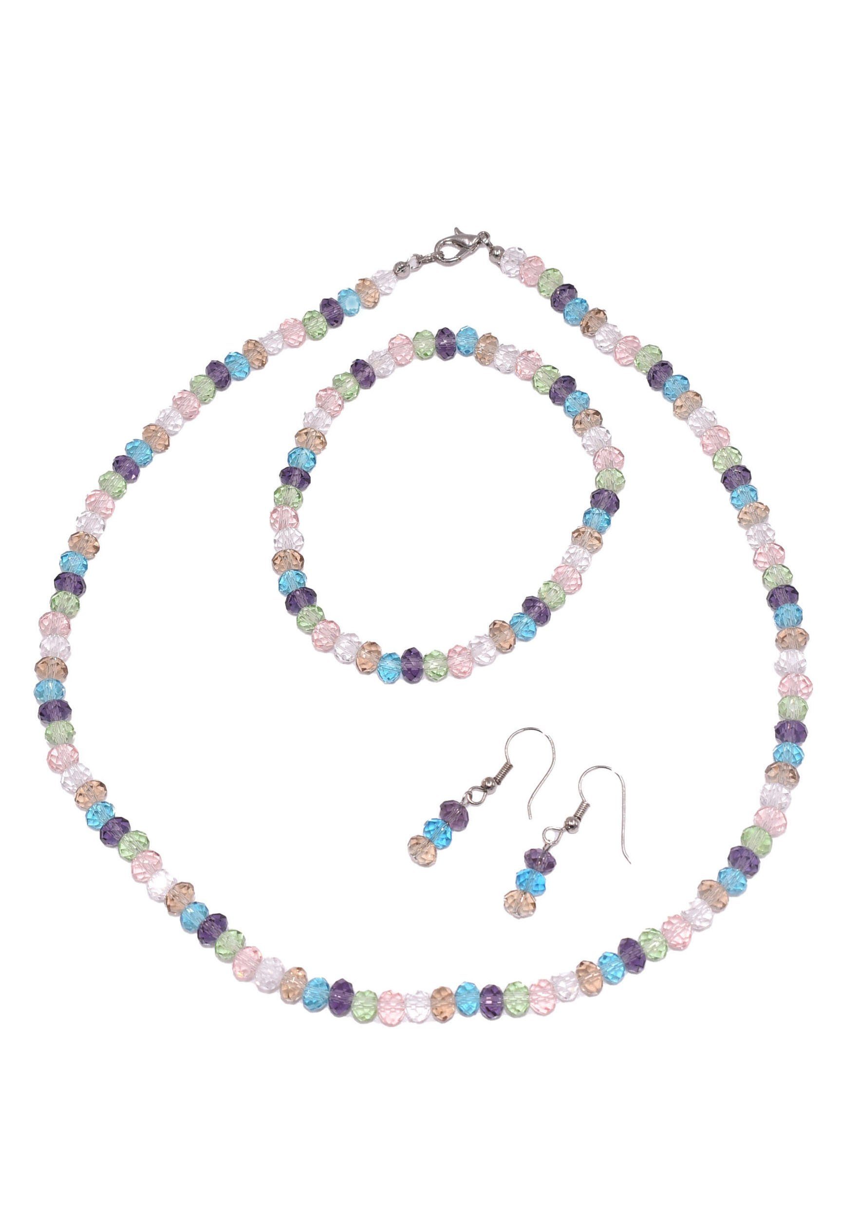 Firetti Ювелірні виробиset Multipack Ювелірні вироби Geschenk Halskette Armkette Ohrschmuck (Set, 4-tlg), Made in Germany, mit Kristallstein