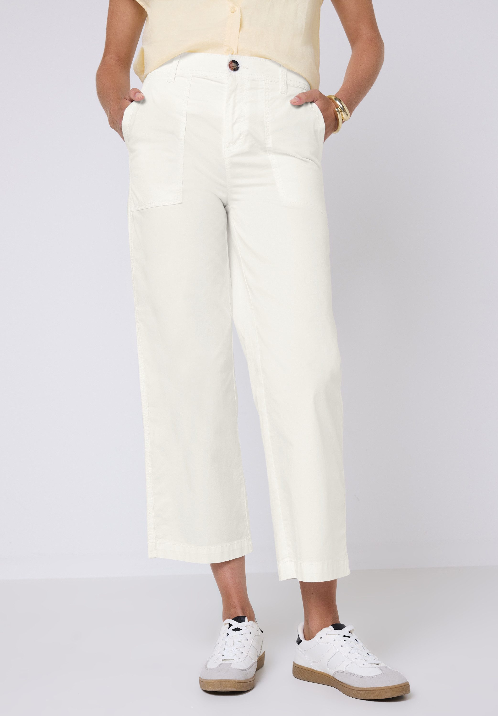 STREET ONE STUDIO Cargohose aus Baumwolle mit Stretchanteil