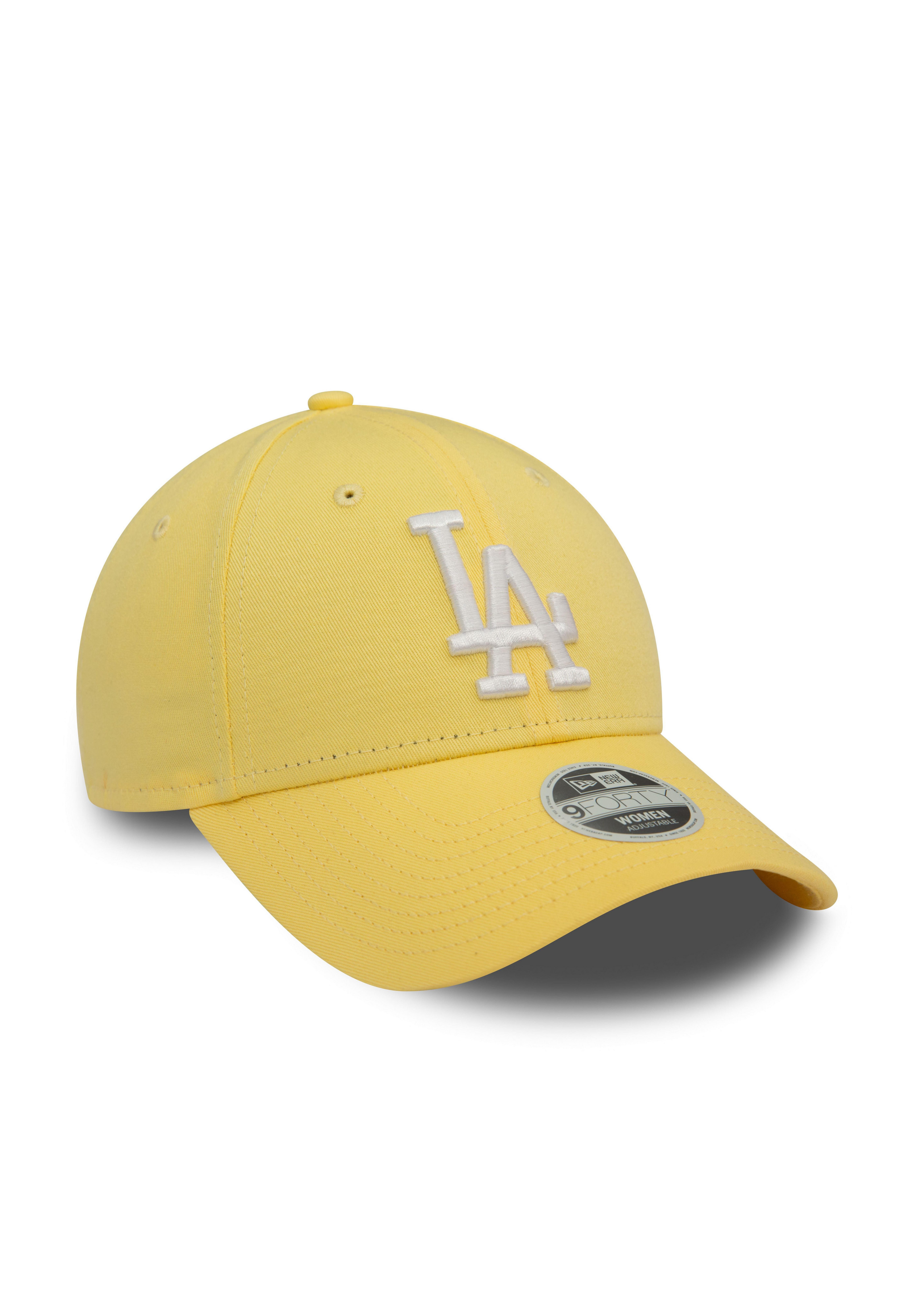 New Era Baseball Cap Los Angeles Dodgers MLB League Essential Gelb 9Forty Verstellbare Dame (1-St)