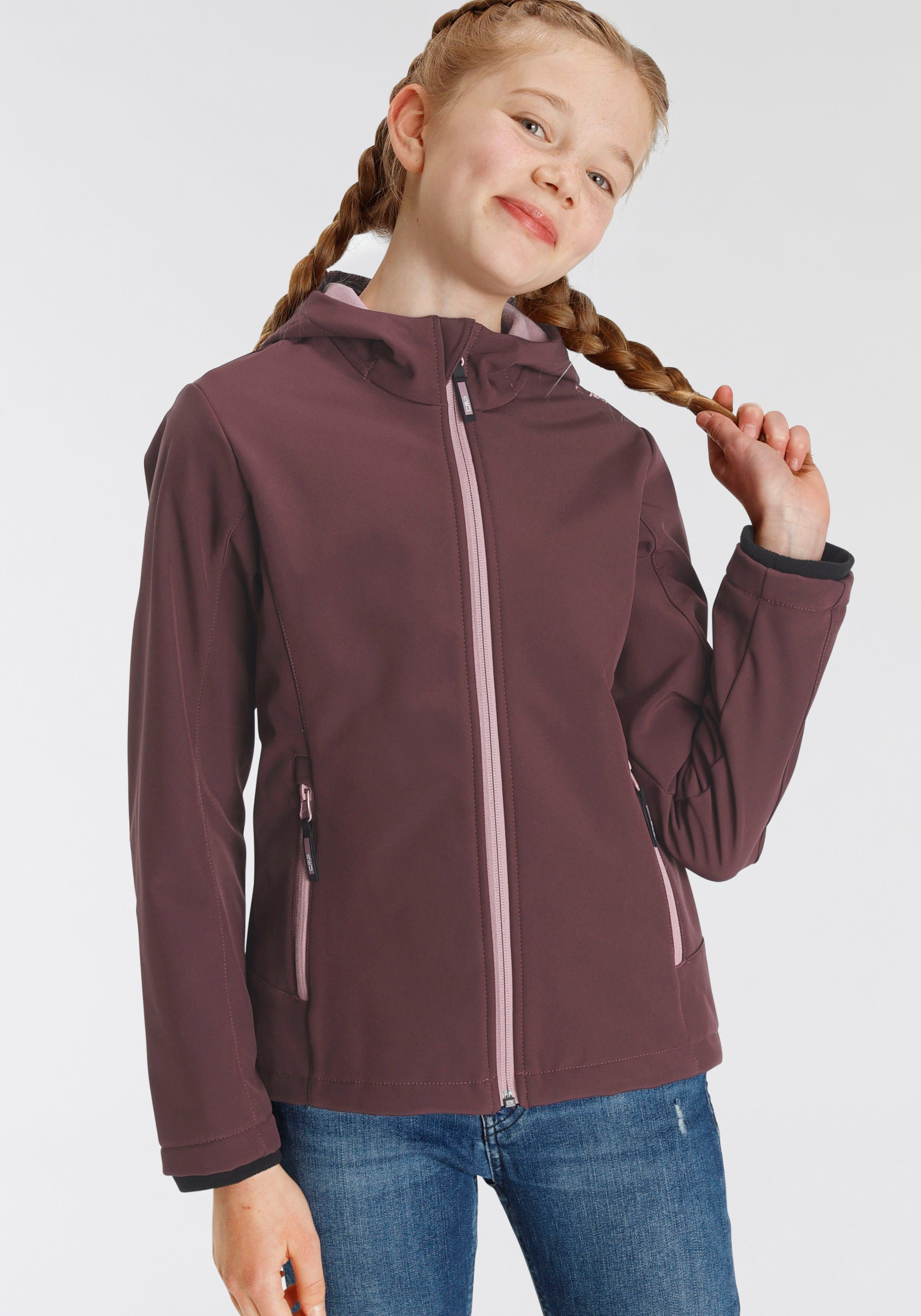 CMP Softshelljacke Atmungsaktiv Windabweisend pflaume- & Wasserabweisend rosé &