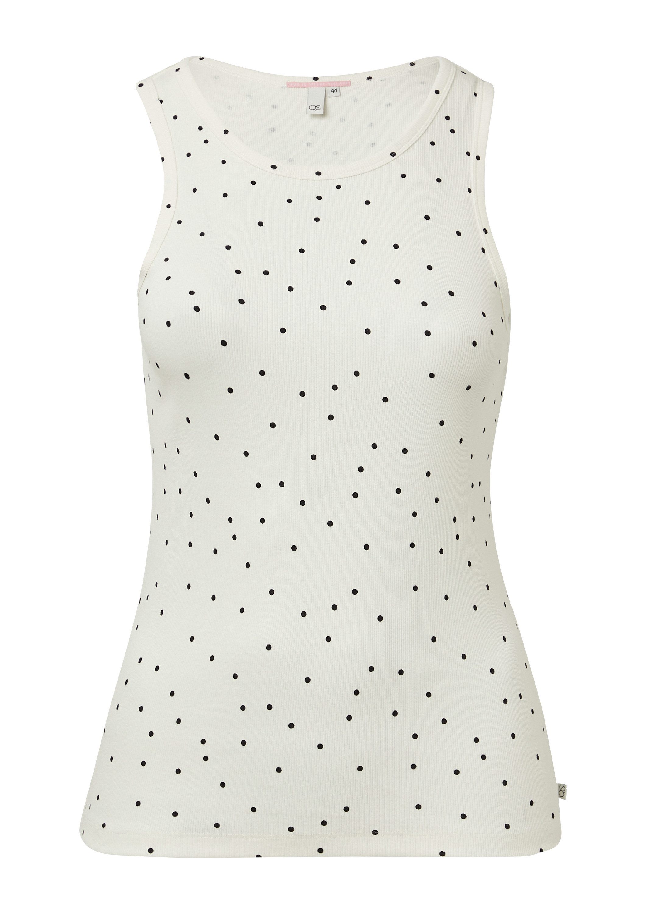 QS Muskelshirt T-Shirt Geripptes Tanktop mit günstig online kaufen