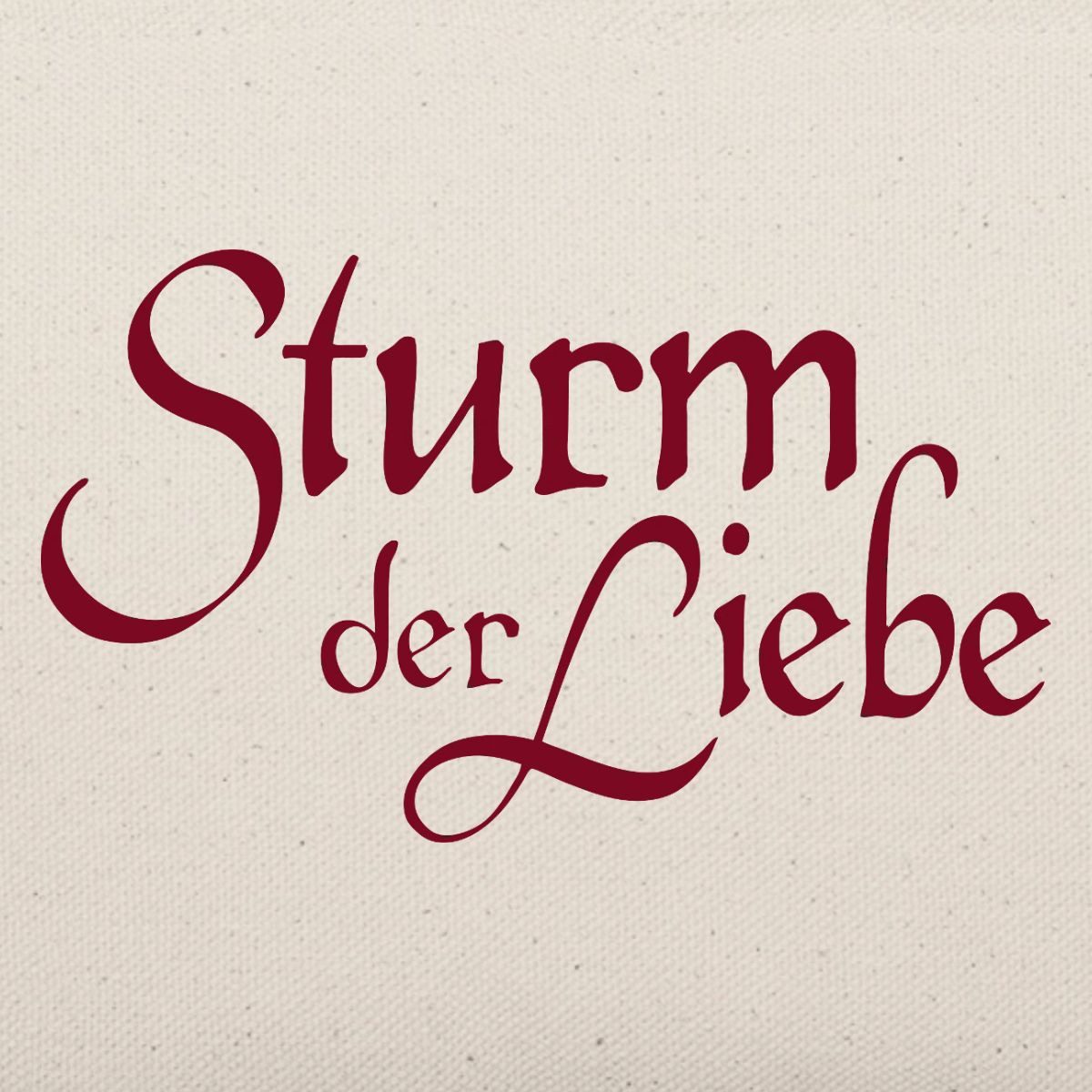 Spreadshirt Kosmetiktasche Sturm Der Liebe Logo-Schriftzug Täschchen (1-tlg)