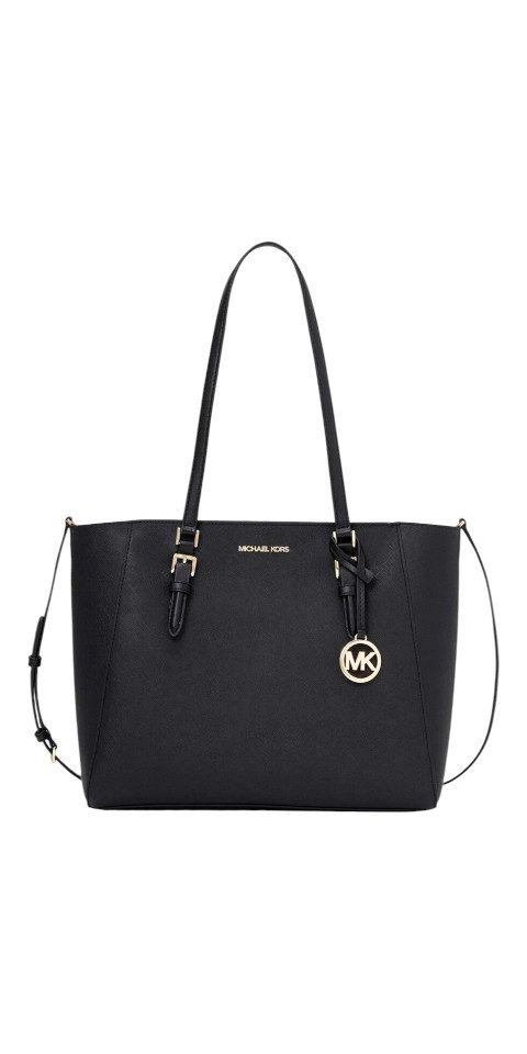 MICHAEL KORS Handtasche Michael Kors Charlotte Large 3in1 Handtasche Saffiano-Leder Schwarz