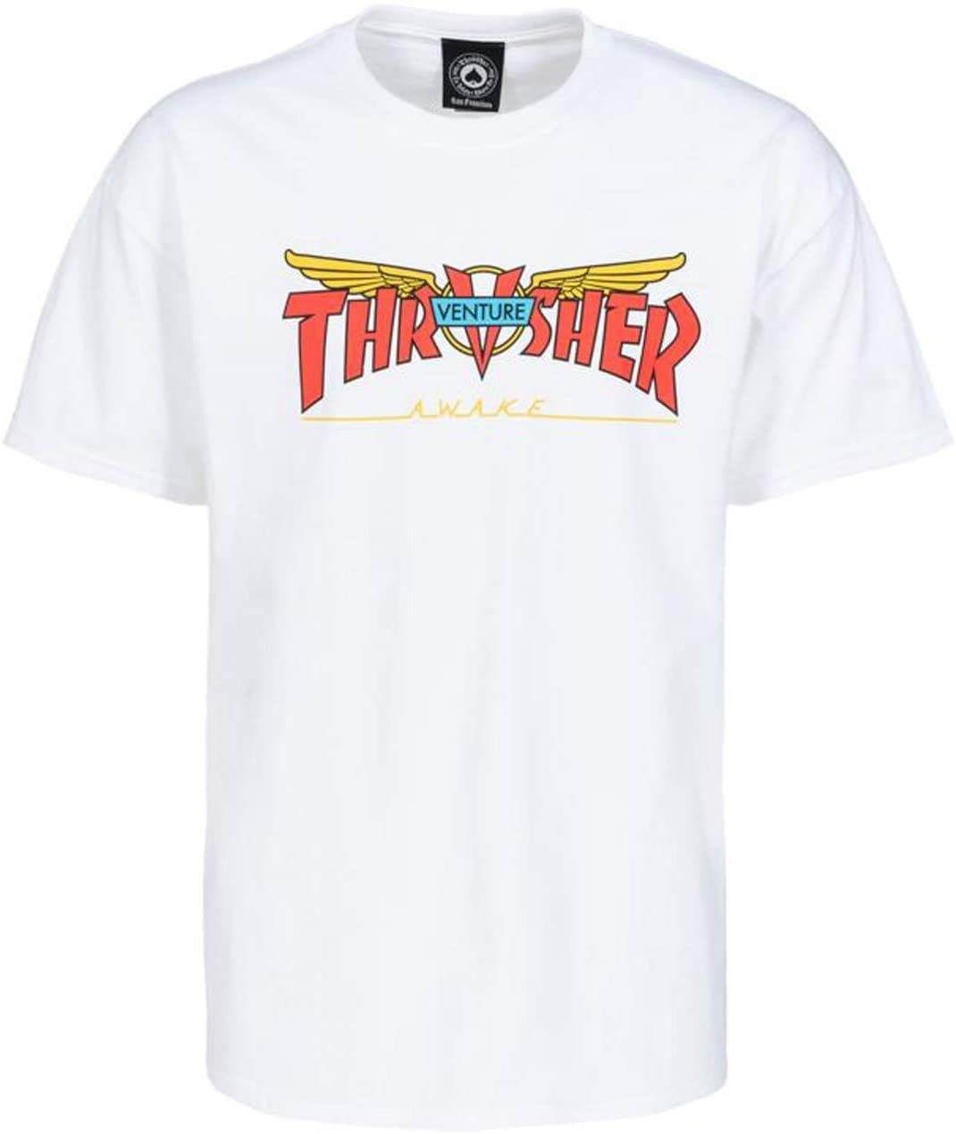 S Venture Thrasher Collab weiß Protektoren-Set T-Shirt Thrasher