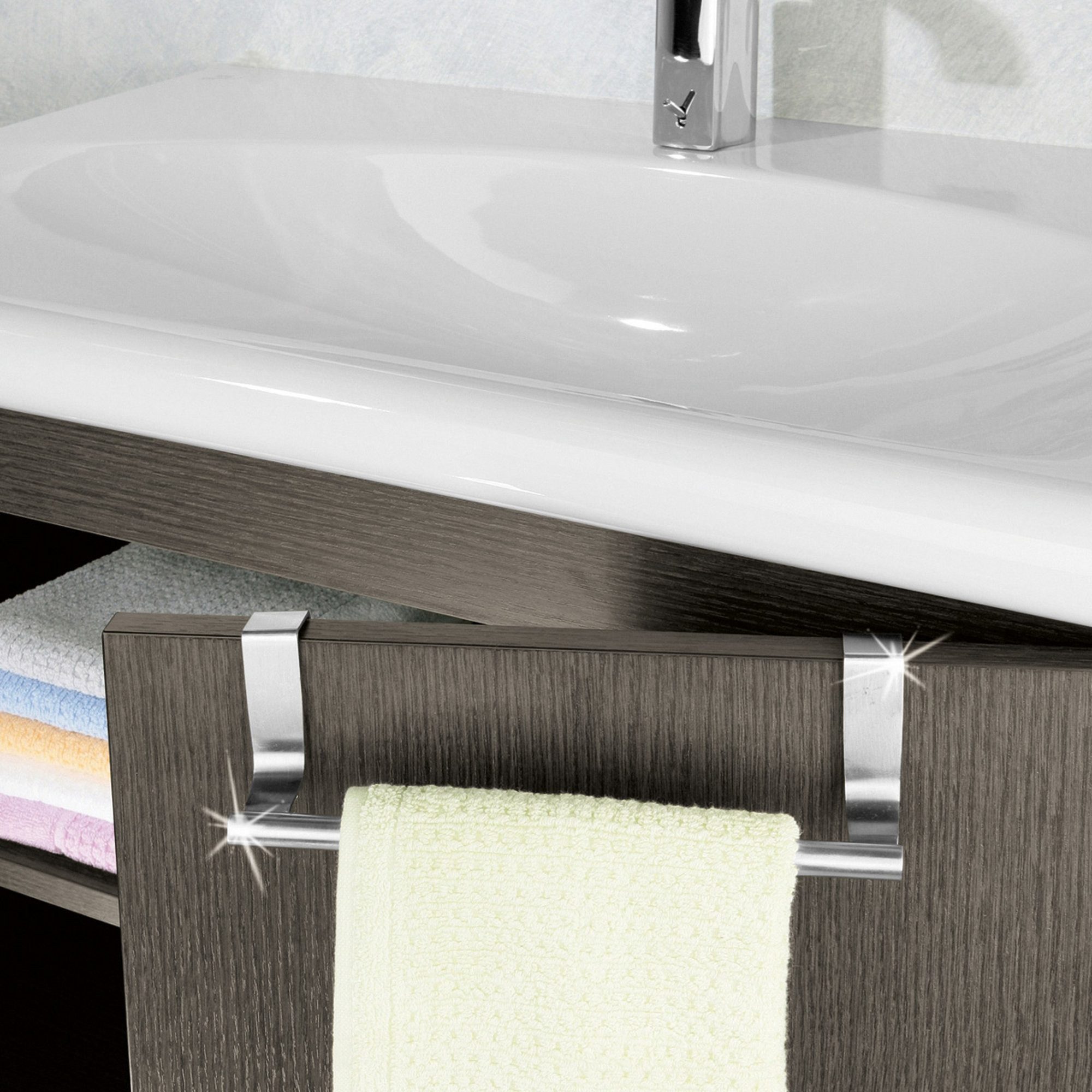 WENKO Trainingshilfe Geschirrtuch-Halter, Uni