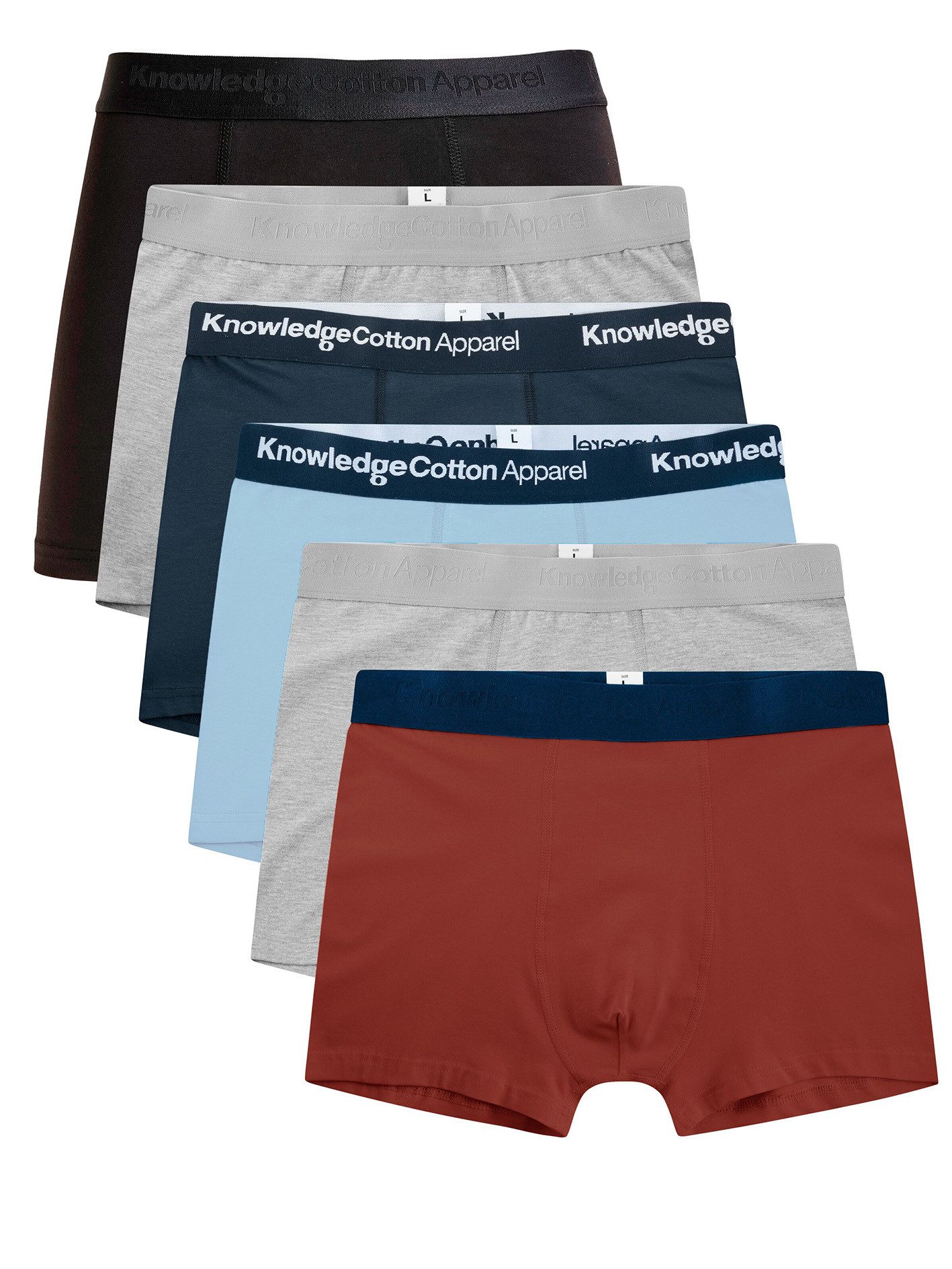 KnowledgeCotton Apparel Boxershorts 6-Pack Underwear günstig online kaufen