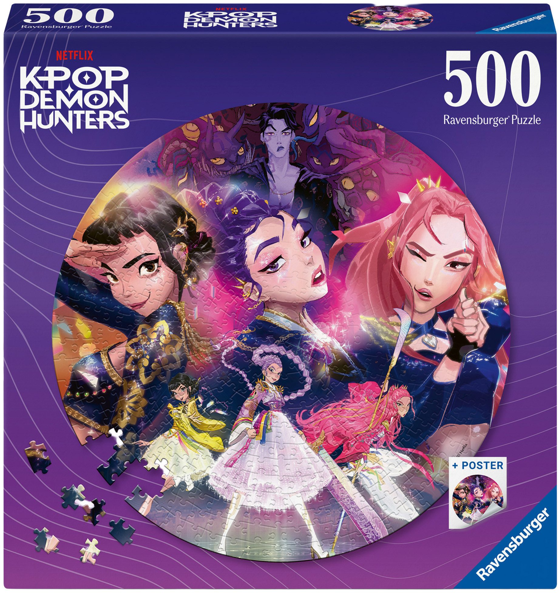 Ravensburger Puzzle KPop Demon Hunters - For the fans!, 500 Puzzleteile, Made in Europe