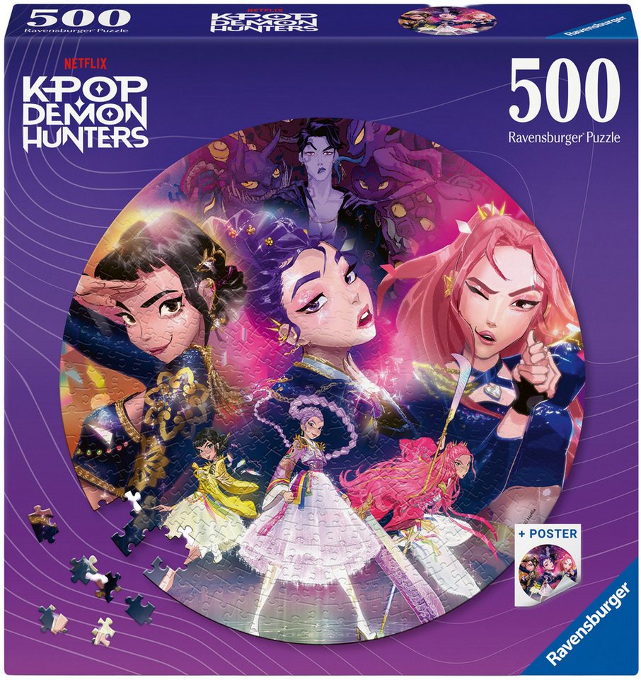 Ravensburger Puzzle KPop Demon Hunters - For the fans!, 500 Puzzleteile, Made in Europe