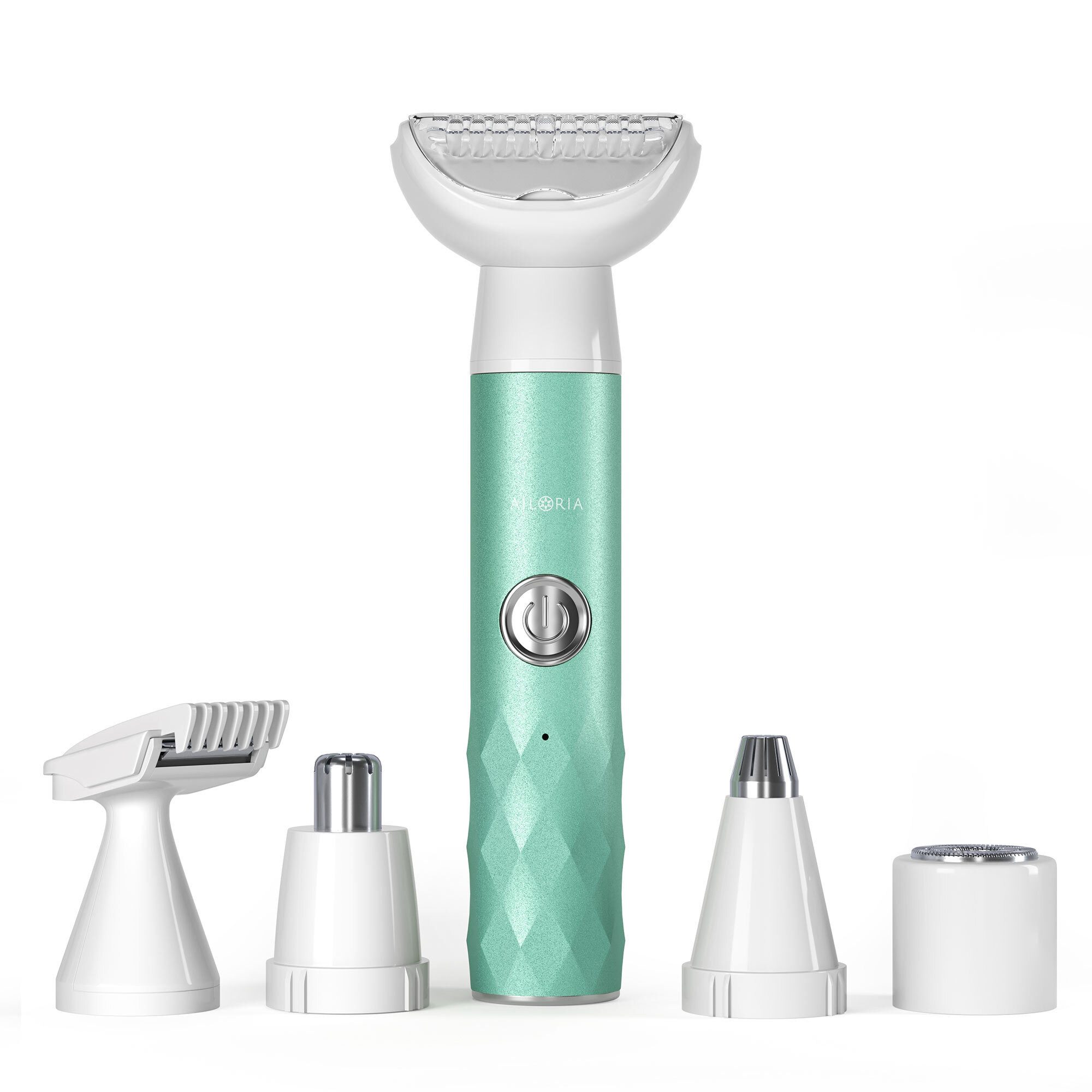 AILORIA Elektrorasierer EVAPORE GLOW 5-in-1 Rasierer im Diamond Design, Aufsätze: 5, 5-in-1 Rasierer im Diamond Design