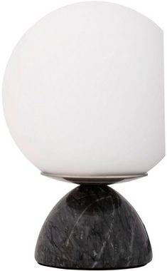 Pauleen Tischleuchte Shining Pearl max20W Schwarz/Weiß 230V Marmor/Glas, Ein-/Ausschalter, ohne Leuchtmittel, E14