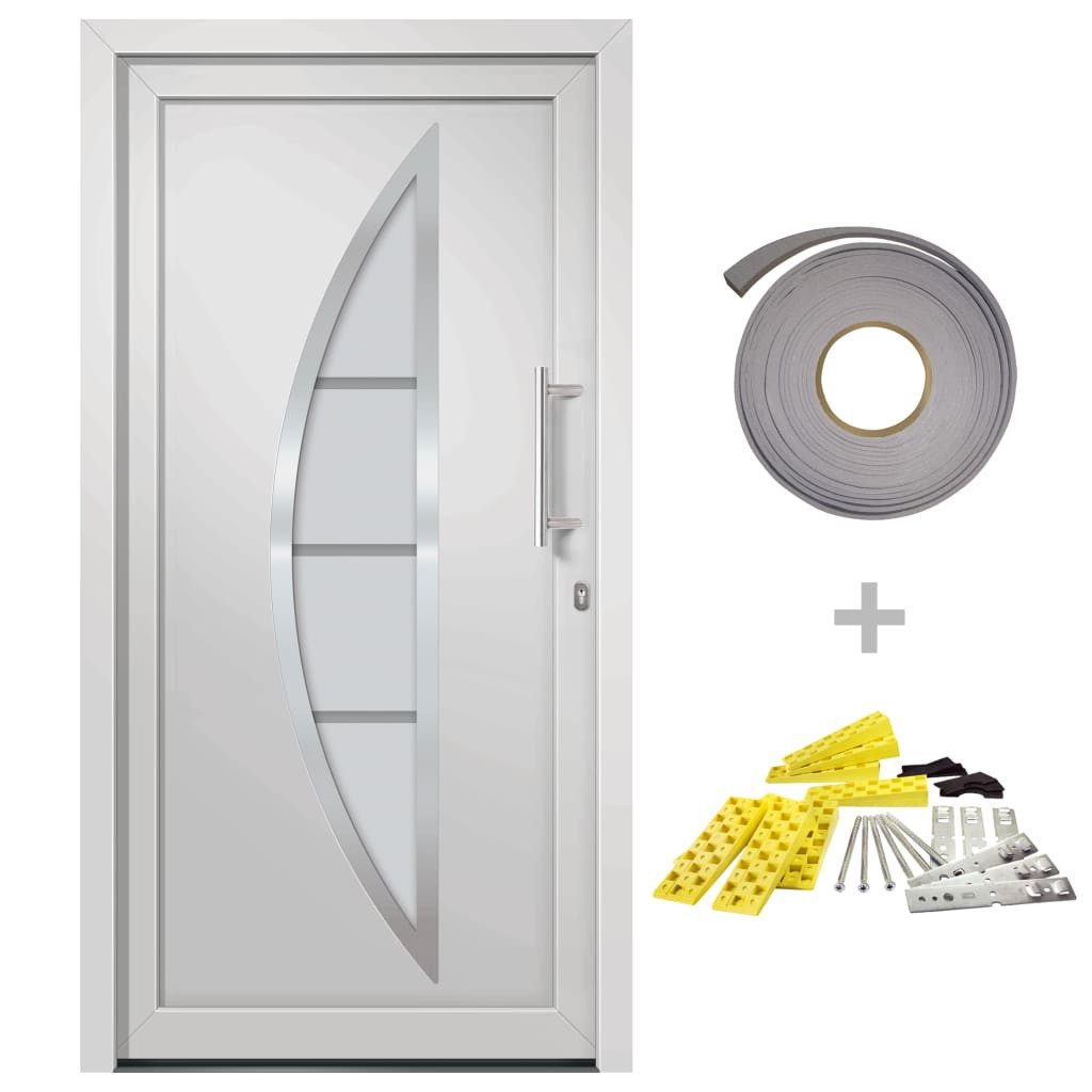 vidaXL Haustür Haustür Weiß 98x190 cm günstig online kaufen