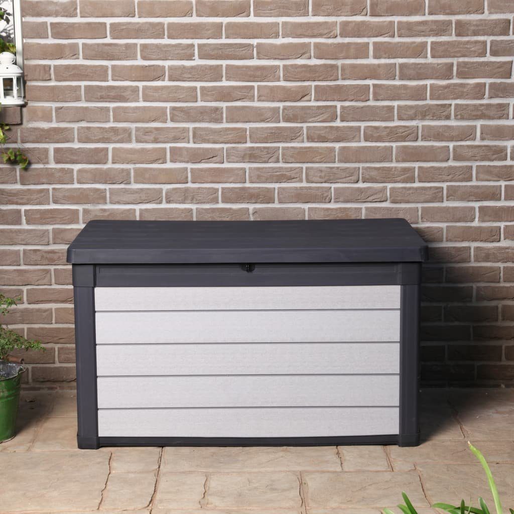 Keter Gartenbox Garten-Aufbewahrungsbox Denali 380 L Anthrazit