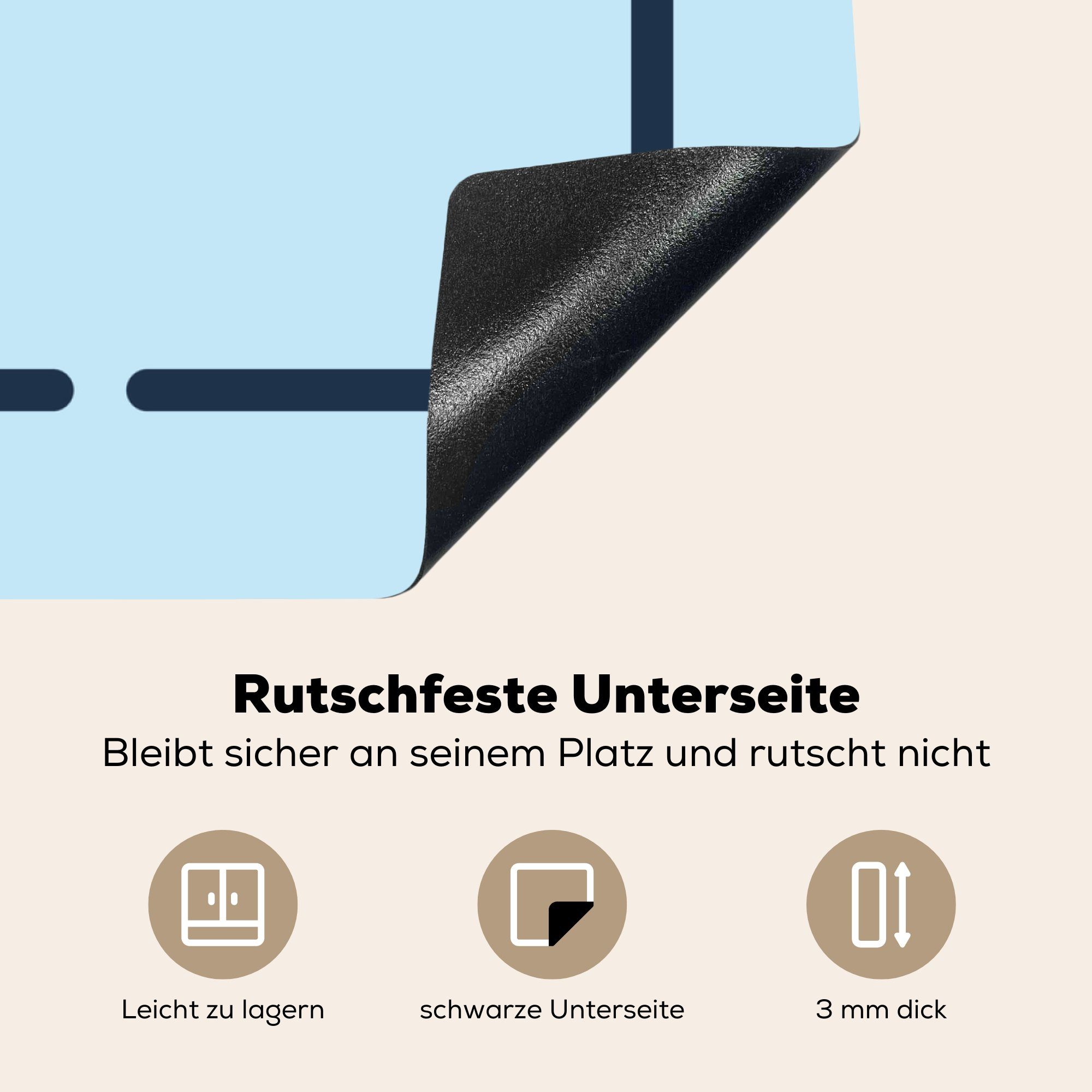 MuchoWow Herdblende-/Abdeckplatte Wenn Ceranfeldabdeckung, wann küche Vinyl, dann? jetzt, - Zitate, 78x78 Sprichwörter für (1 - cm, tlg), nicht Arbeitsplatte