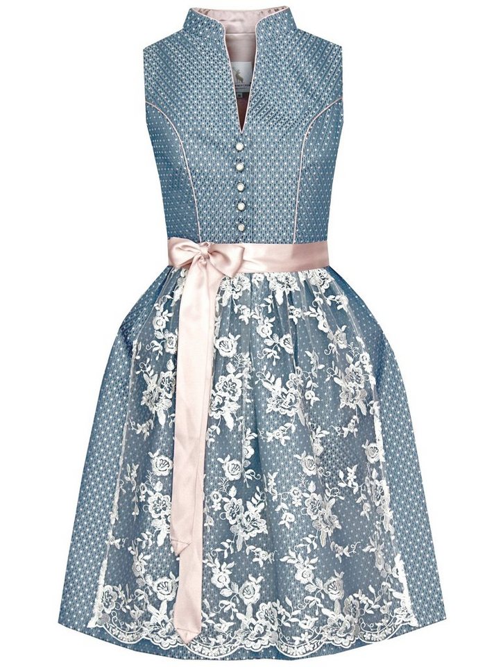 Alpenmärchen Midi-dirndl uit exclusieve collectie incl. kanten schort, maat 32 - ALM520, roze, 46 Alpenmärchen Midi-dirndl uit exclusieve collectie incl. kanten schort, maat 32 - ALM520, roze, 46
