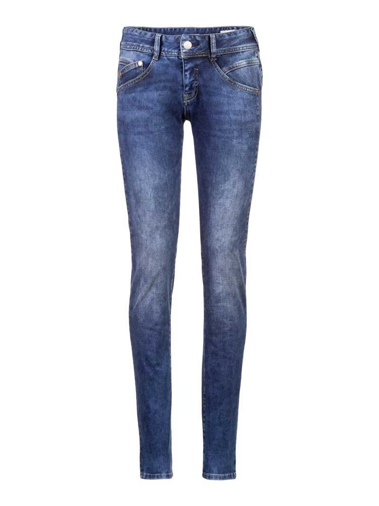 pure HERRLICHER blue 5606-RD100-635 Slim Herrlicher Stretch-Jeans GILA Reused Denim