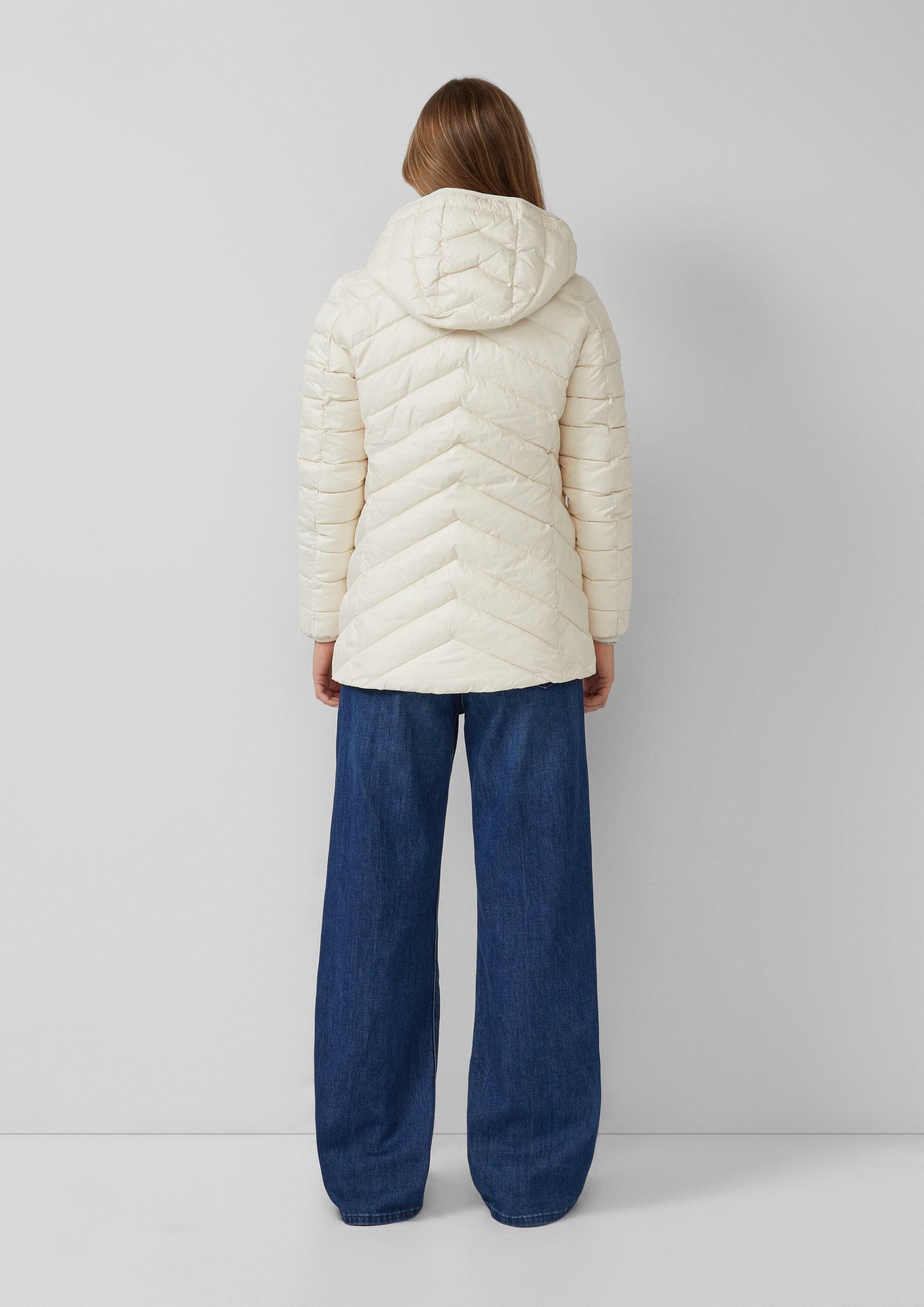s.Oliver Funktionsjacke Outdoor-Jacke Steppjacke mit abnehmbarer Kapuze