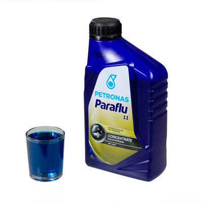 Petronas Kühlerfrostschutz Paraflu 11 Kühlflüssigkeit 1Liter Fiat 9.55523, bis -40 °C, 1 St., Farbe: Blau