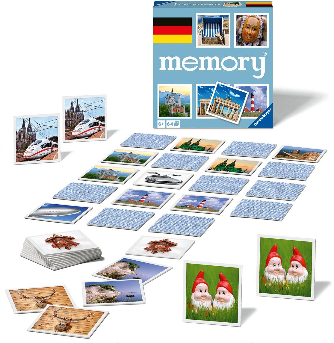 Ravensburger Spiel, Merkspiel Deutschland memory®, Made in Europe, FSC® - schützt Wald - weltweit
