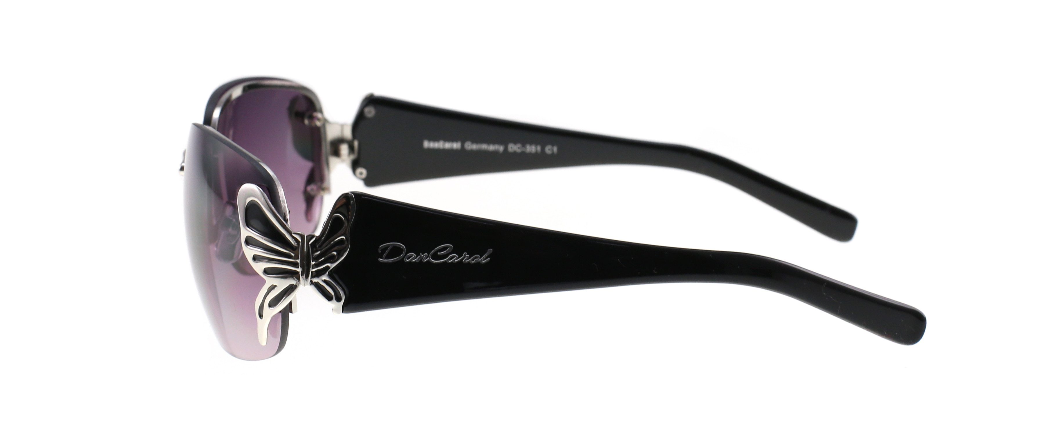 DanCarol Sonnenbrille DC-351-C1-Modische- Sonnenbrille für Damen stilvollem Schmetterling