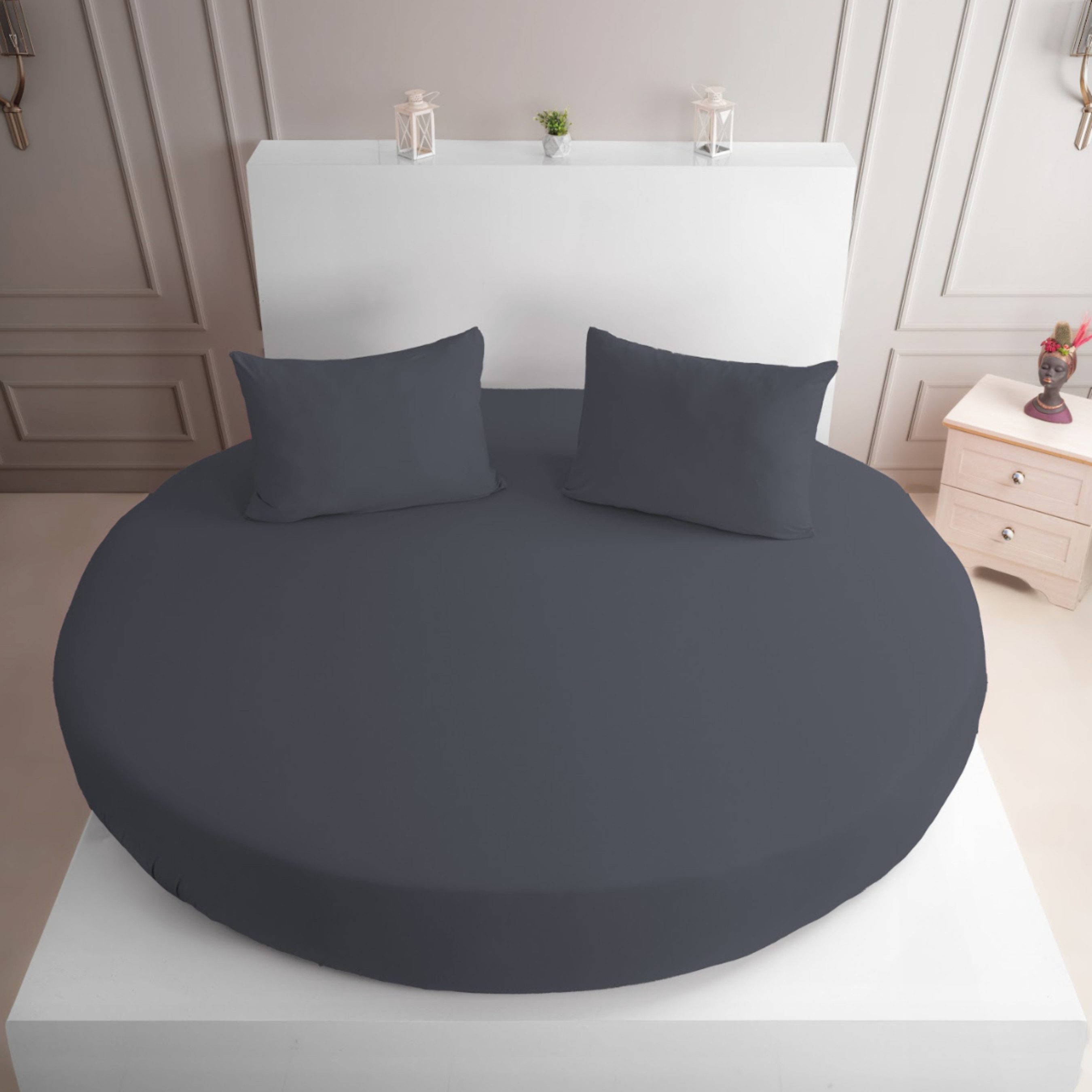 Strauss Home Spannbettlaken Premium RUND 220x220 günstig online kaufen