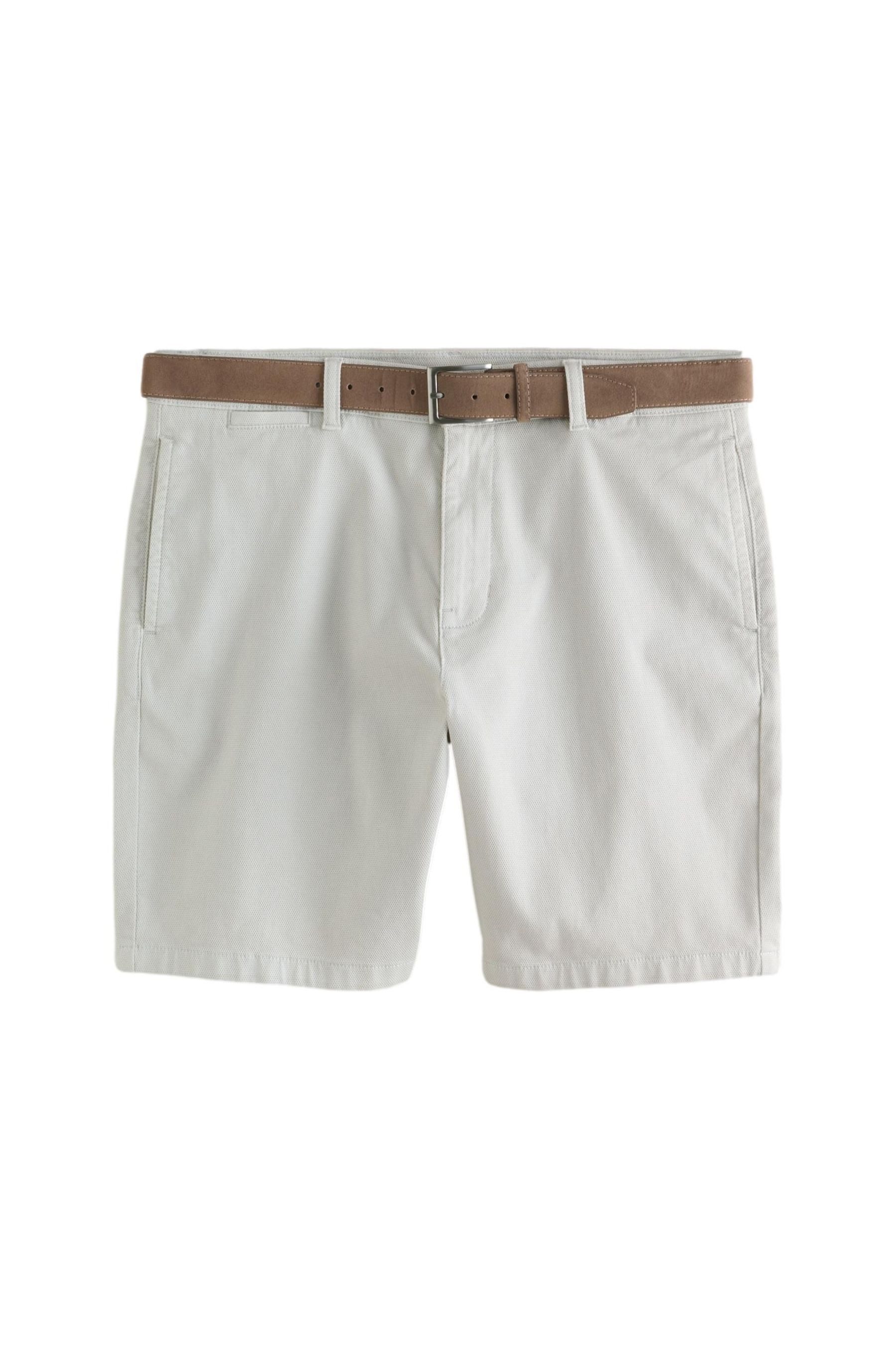 Chinoshorts Chino-Shorts aus Velourskunstleder mit Gürtel