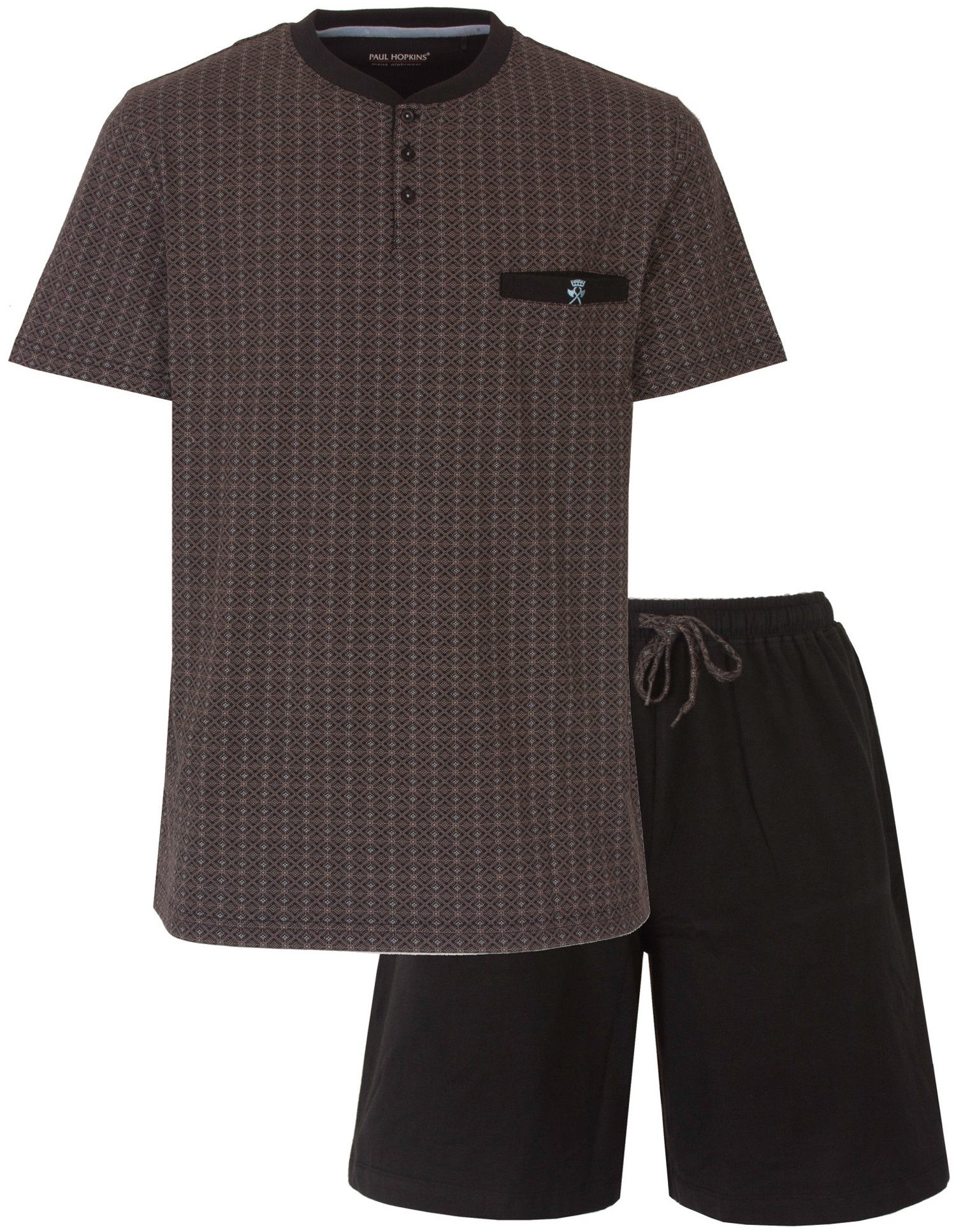 Paul Hopkins Schlafanzug Herren Pyjama kurz günstig online kaufen