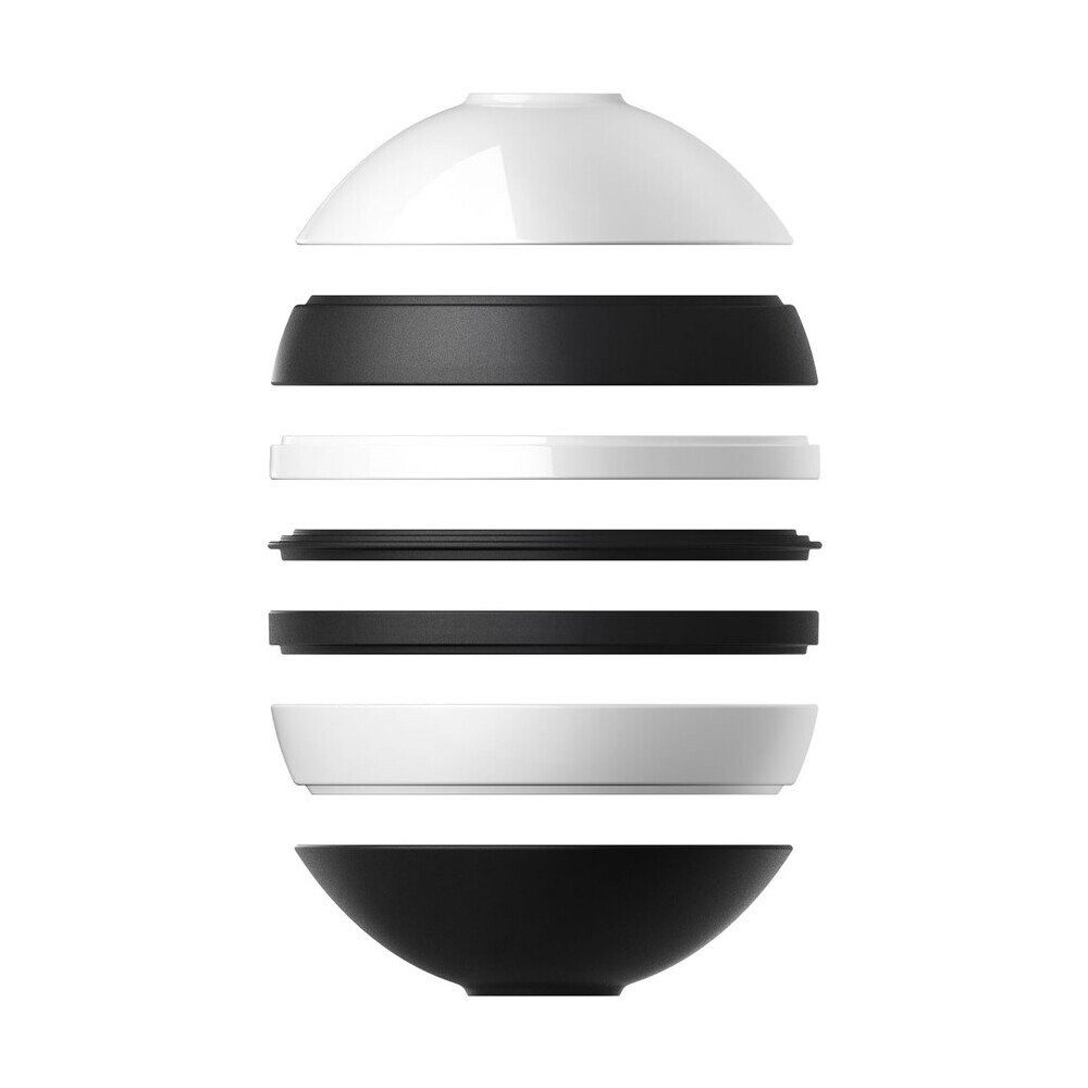 Villeroy & Boch Geschirr-Set Signature La Boule 7-tlg. Iconic Black & White, Premium Porcelain, 7-teiliges Kombiservice, Geschirrset, Tafelservice, für 2 Personen