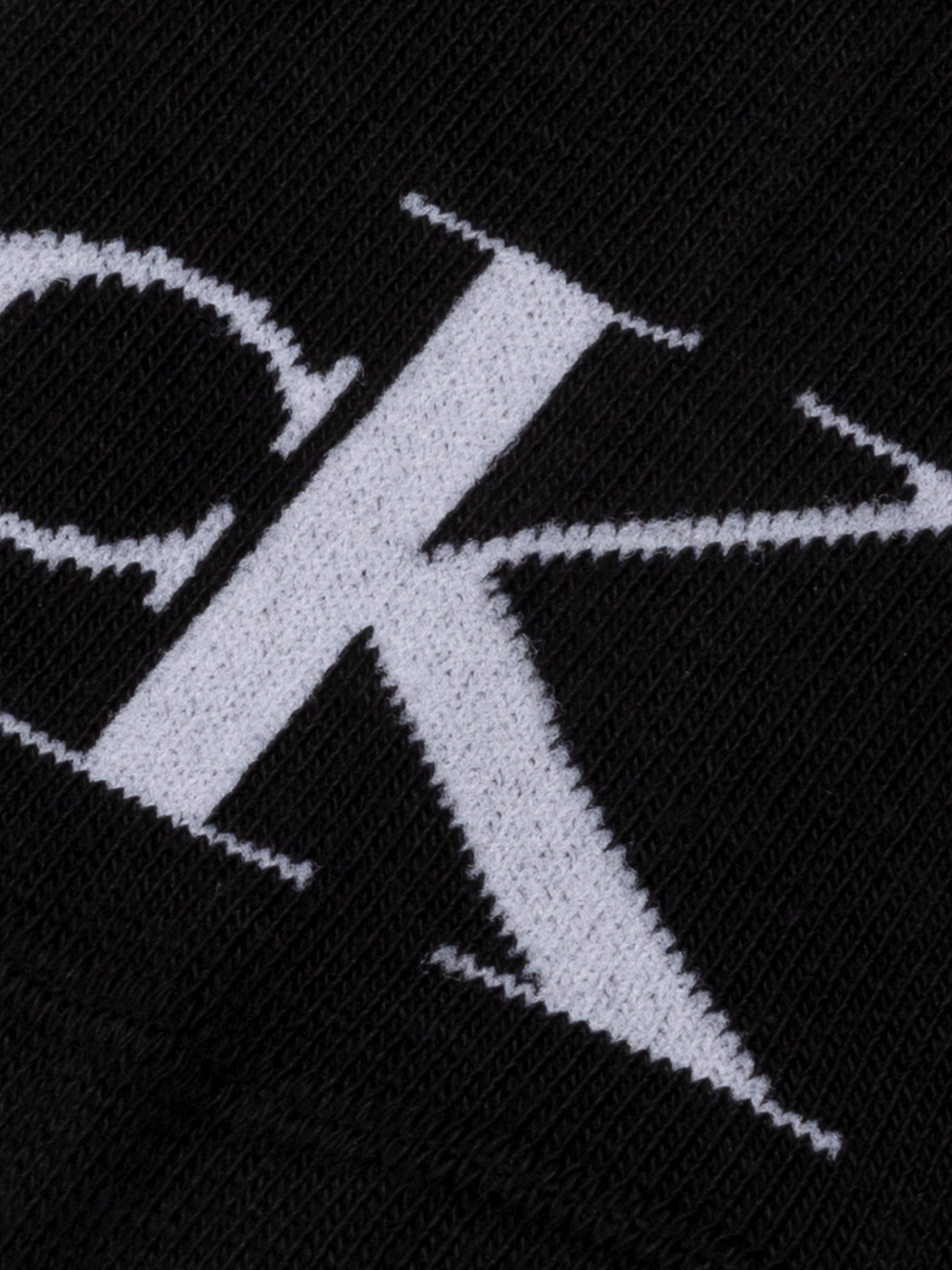 Calvin Klein Jeans Sneakersocken CKJ WOMEN SNEAKER MONOGRAM (2 Paar) Rippenbündchen, Logostickerei vorn