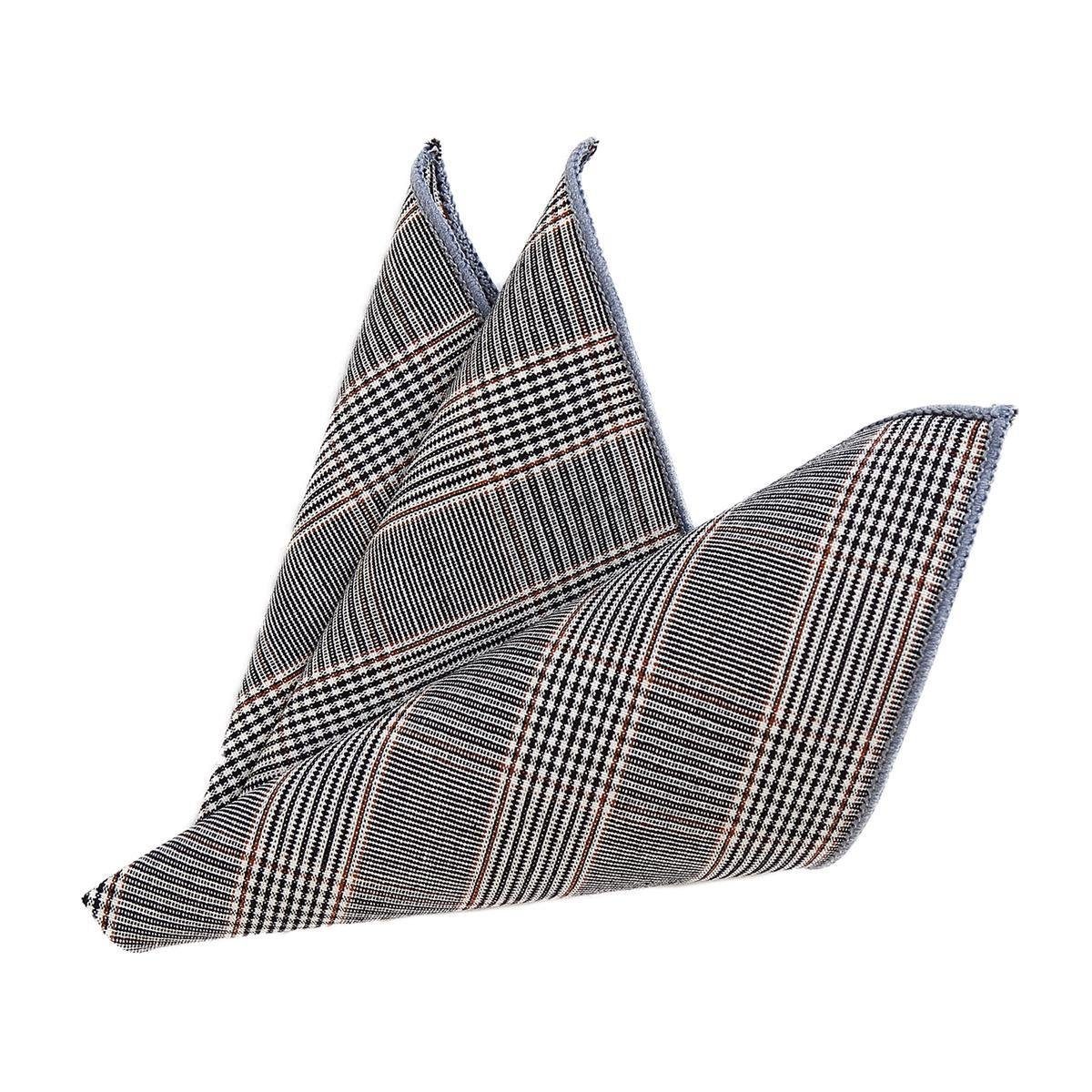 DonDon Einstecktuch DonDon Einstecktuch Tweed Look kariert, (Packung, 1-St), zum Falten, kariert, Tweed-Look