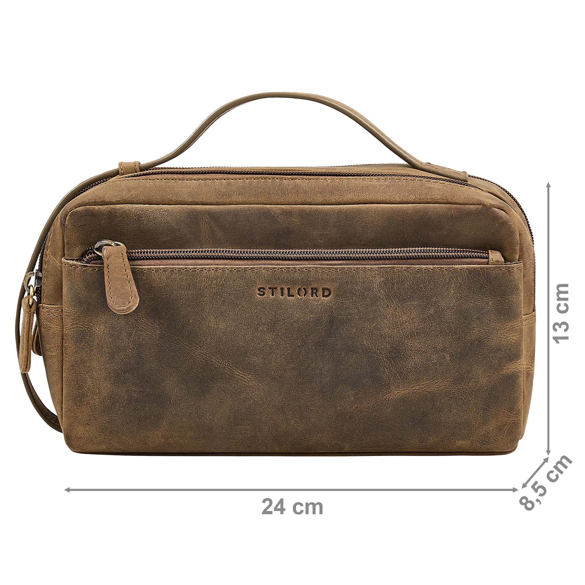 STILORD Handtasche "Bran" Handgelenktasche Herren Leder Groß Clutch Echtleder Vintage