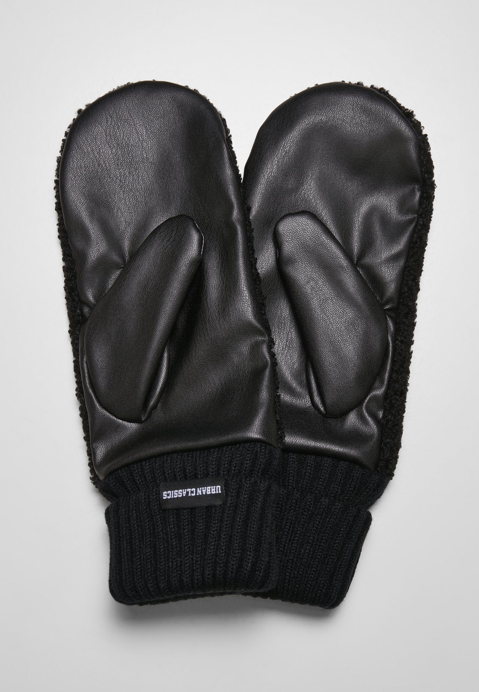 URBAN CLASSICS Baumwollhandschuhe Synthetic Unisex Sherpa Leather Gloves