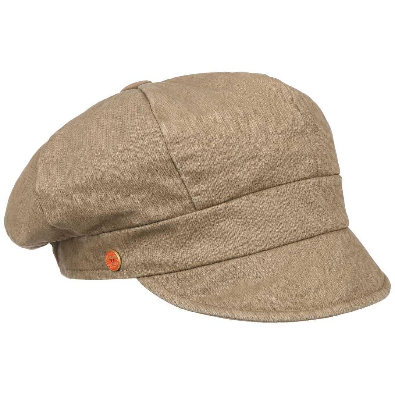 Mayser Ballonmütze (1-St) Damencap mit Schirm, Made in the EU khaki