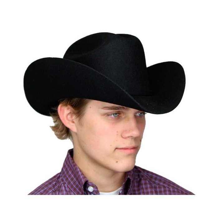 Dallas Hats Cowboyhut MON2 3X Schwarz Herren Cowboyhut im Cattleman Style PI10273